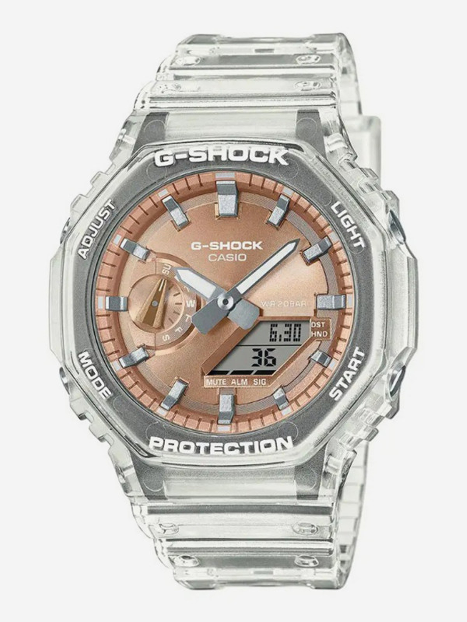 Изображение товара Спортивные часы CASIO GA-2100BM-7A5 Бело-черные для спорта и активного отдыха