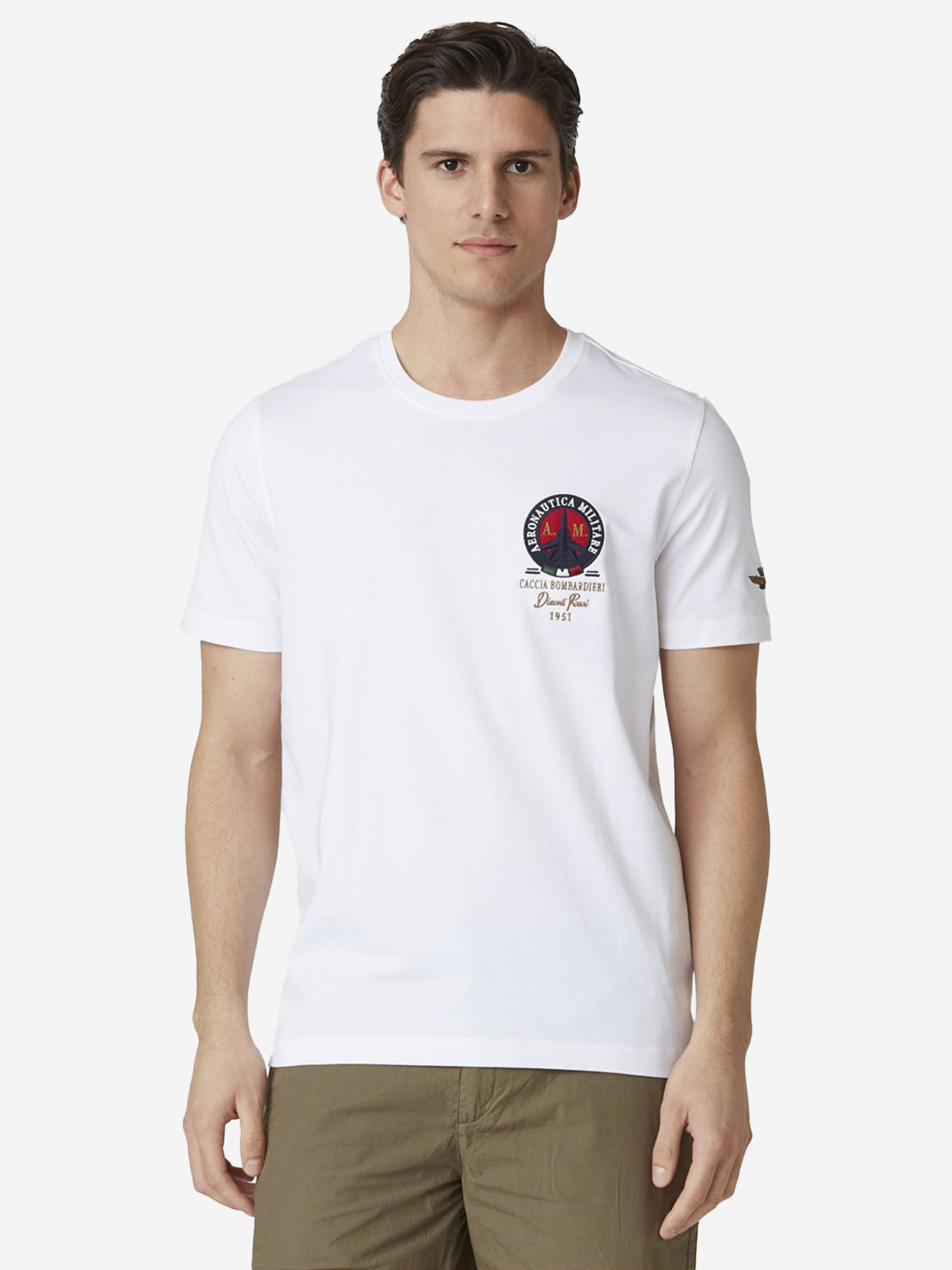 Изображение товара Мужская футболка AERONAUTICA MILITARE из хлопка спортивный стиль