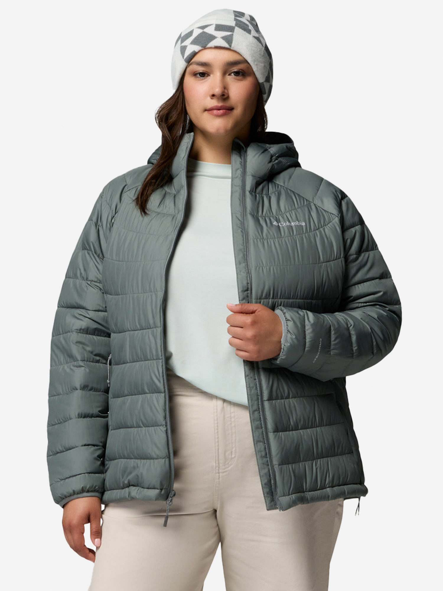 Изображение товара Пуховик женский Columbia Powder Lite II Hooded Jacket, Plus Size