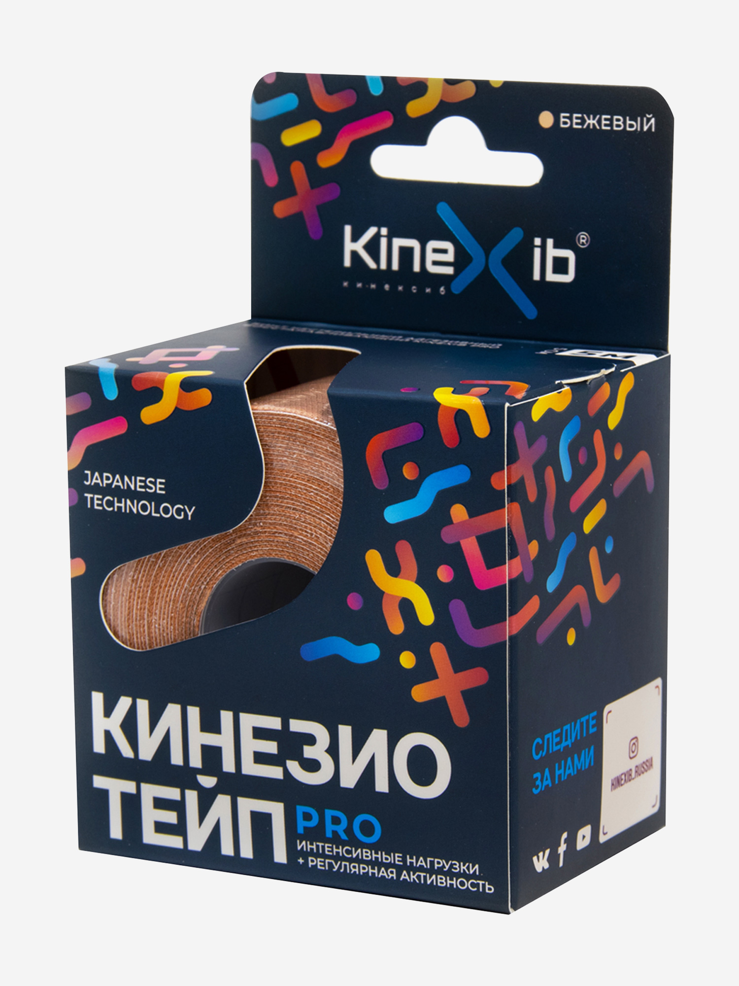 

Кинезиотейп Kinexib Pro, бежевый, Бежевый