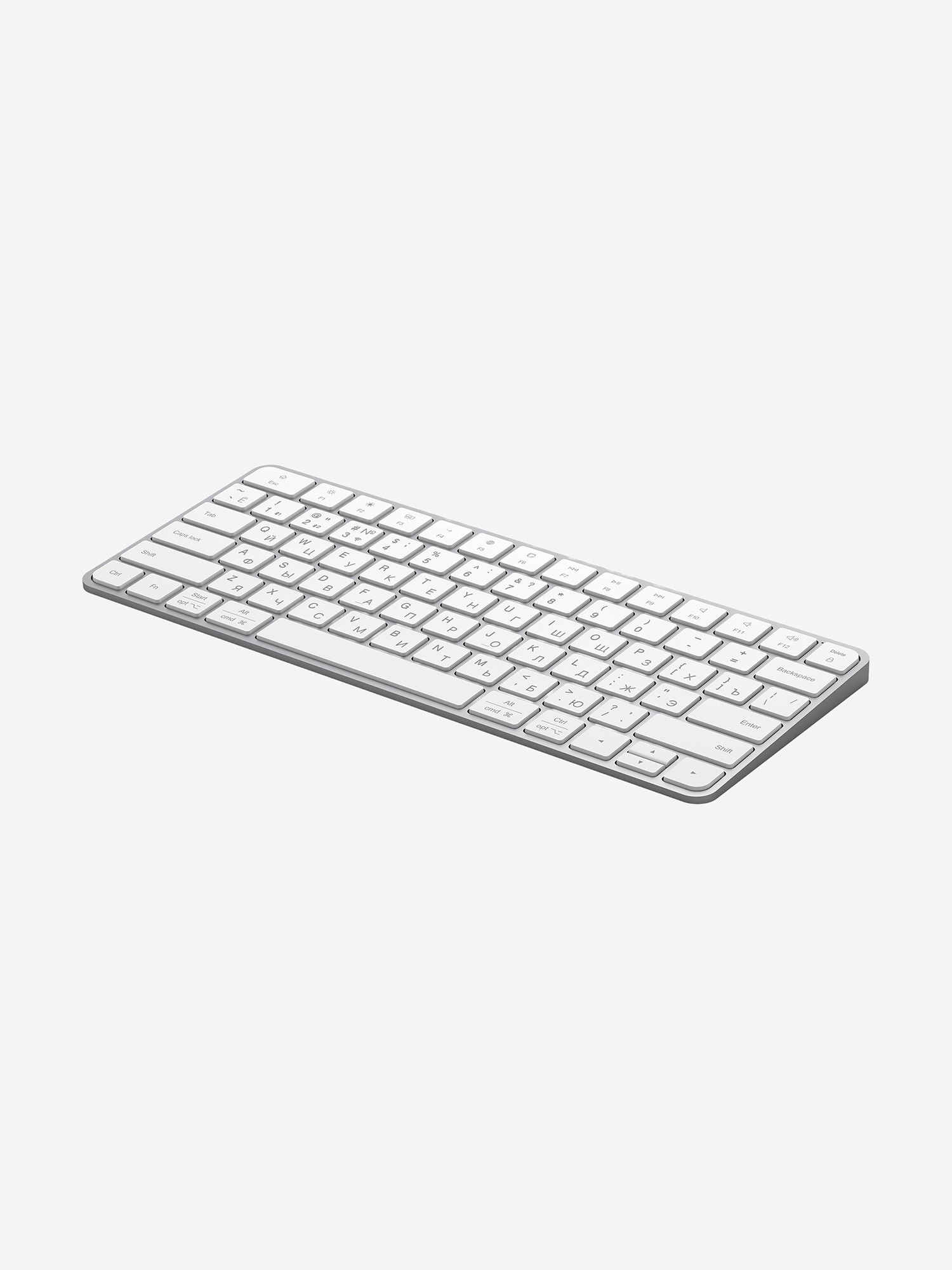 Изображение товара Беспроводная клавиатура Alum Keyboard 500 мАч, 2.4G / Bluetooth, ножничная, алюминиевый корпус Изображение товара Беспроводная клавиатура Alum Keyboard 500 мАч, 2.4G / Bluetooth, ножничная, алюминиевый корпус