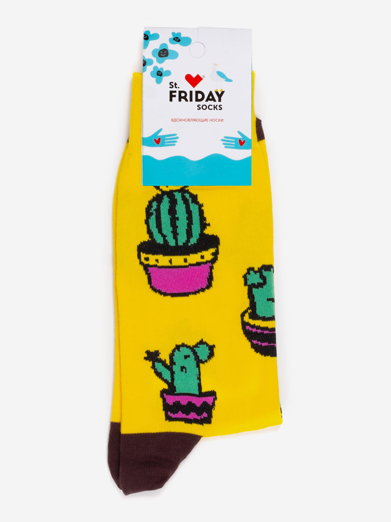 

Носки с рисунками St.Friday Socks, Кактусы, Желтый