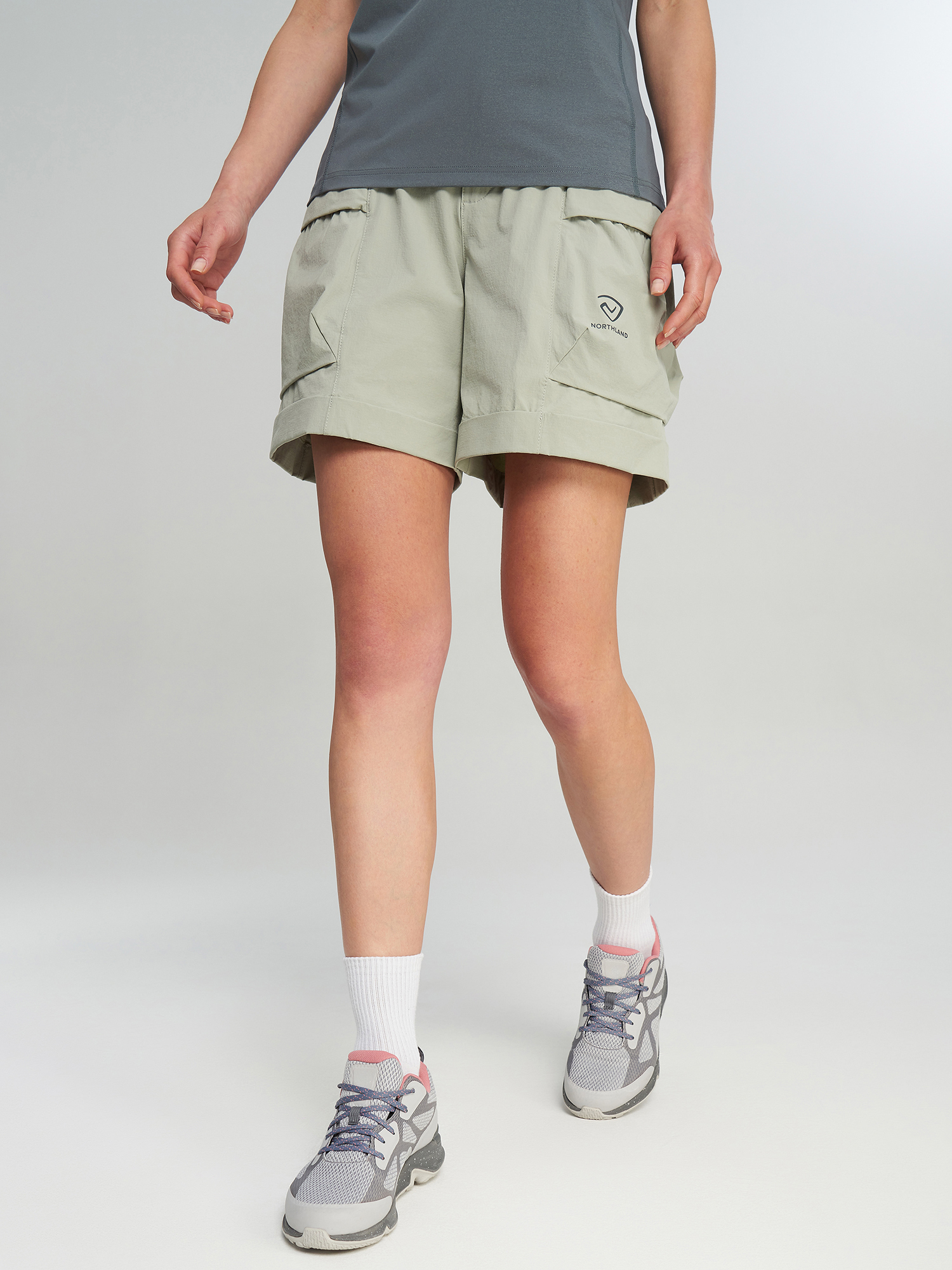 Шорты женские Northland, серый, арт. 141031N16-90