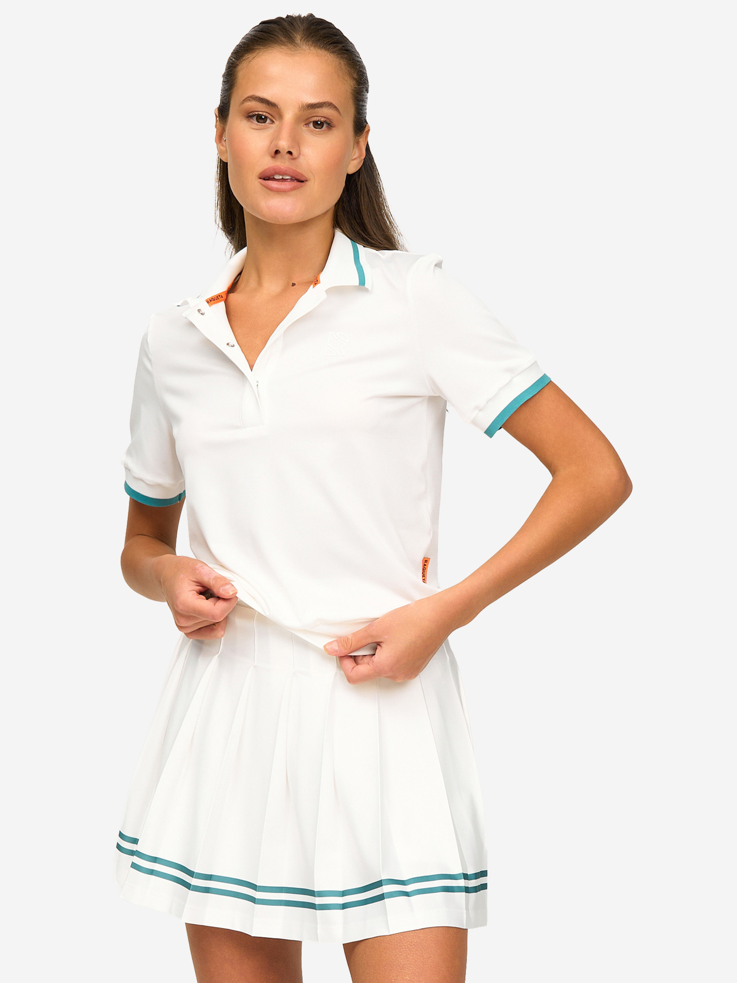 Изображение товара Поло женское RAQUETA SPORT High-Grade, Neutro/Emerald Изображение товара Поло женское RAQUETA SPORT High-Grade, Neutro/Emerald
