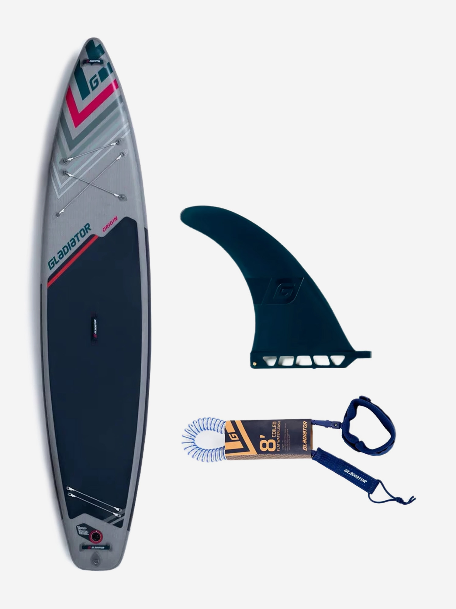 

SUP доска надувная Gladiator ORIGIN RNT 12.6T, Серый