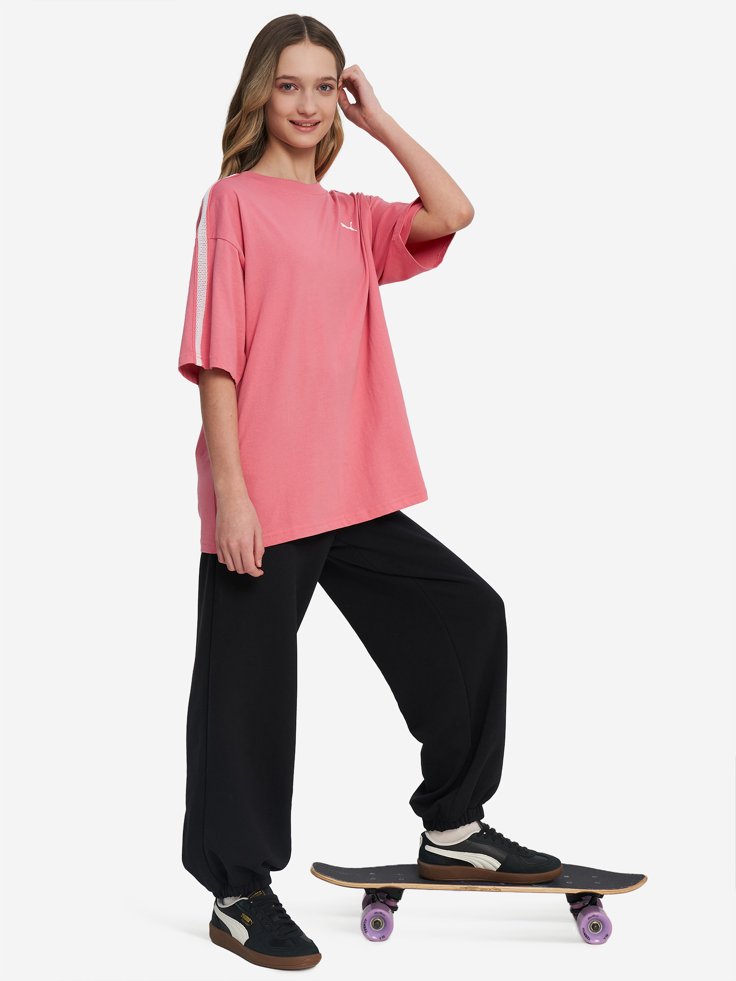 Футболка для девочек PUMA Luminous Cloud, Розовый 5