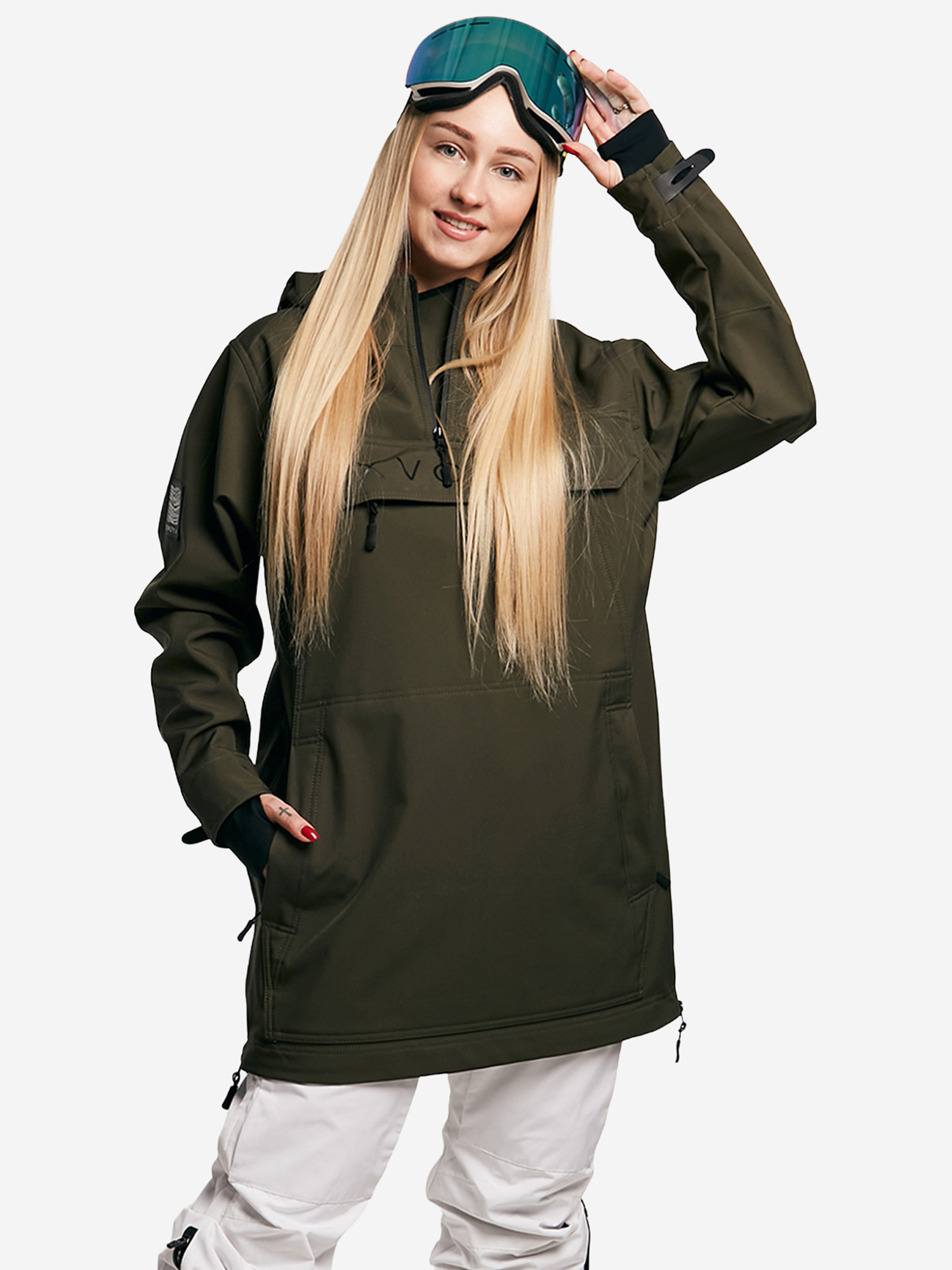 Изображение товара Женский анорак XVOYA BASE Хаки для горных лыж и сноубординга