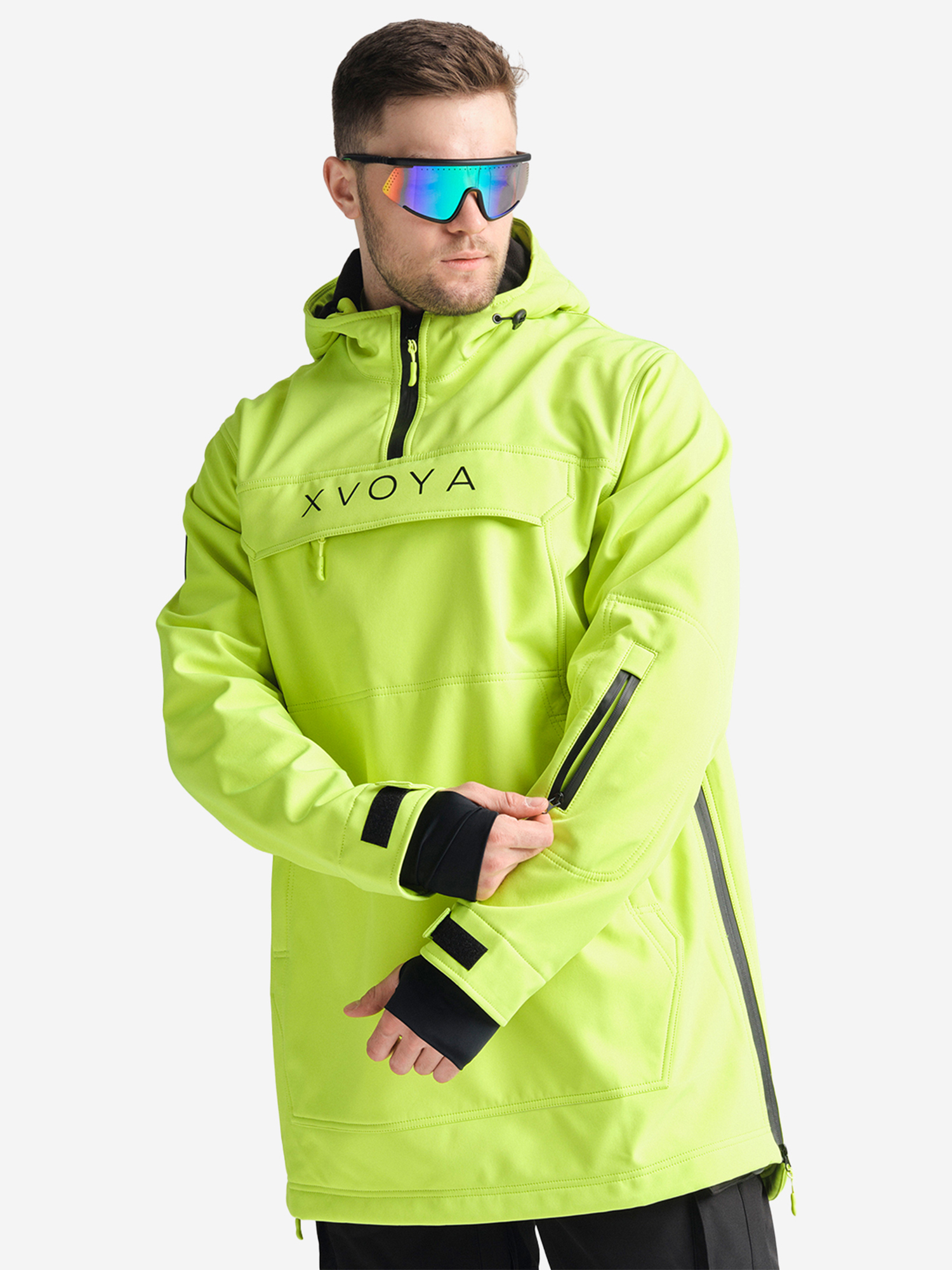 Изображение товара Анорак мужской XVOYA BASE желтый неон для горных лыж