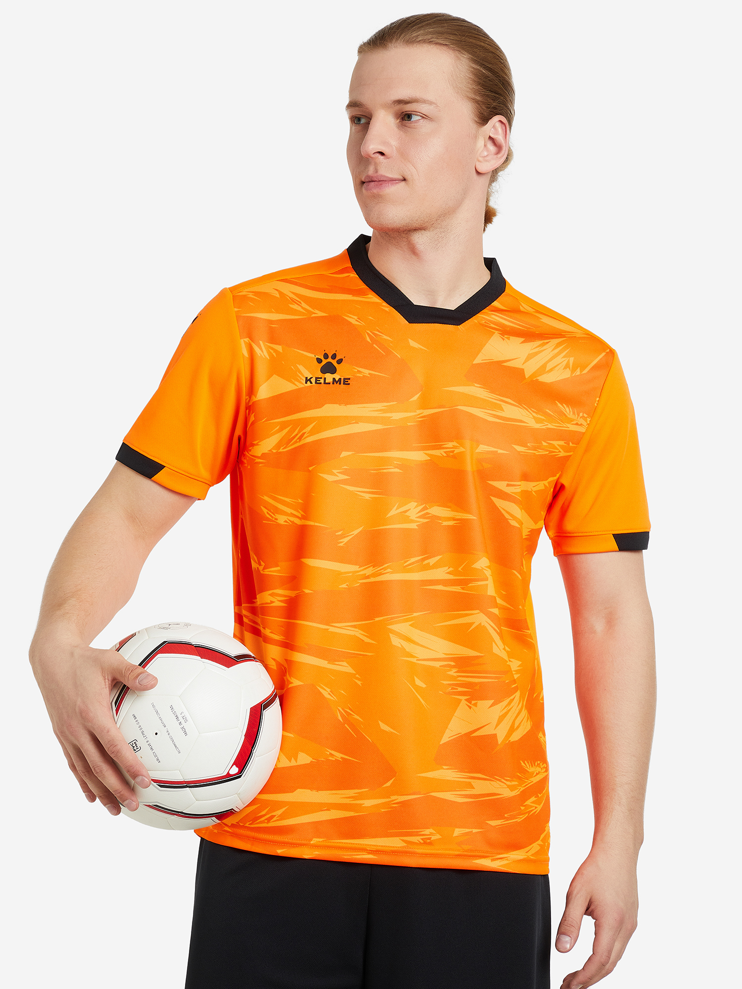 Комплект футбольной формы мужской Kelme, Оранжевый 8151ZB1003K04-907, размер RUS 50-52 | EUR L - фото 2