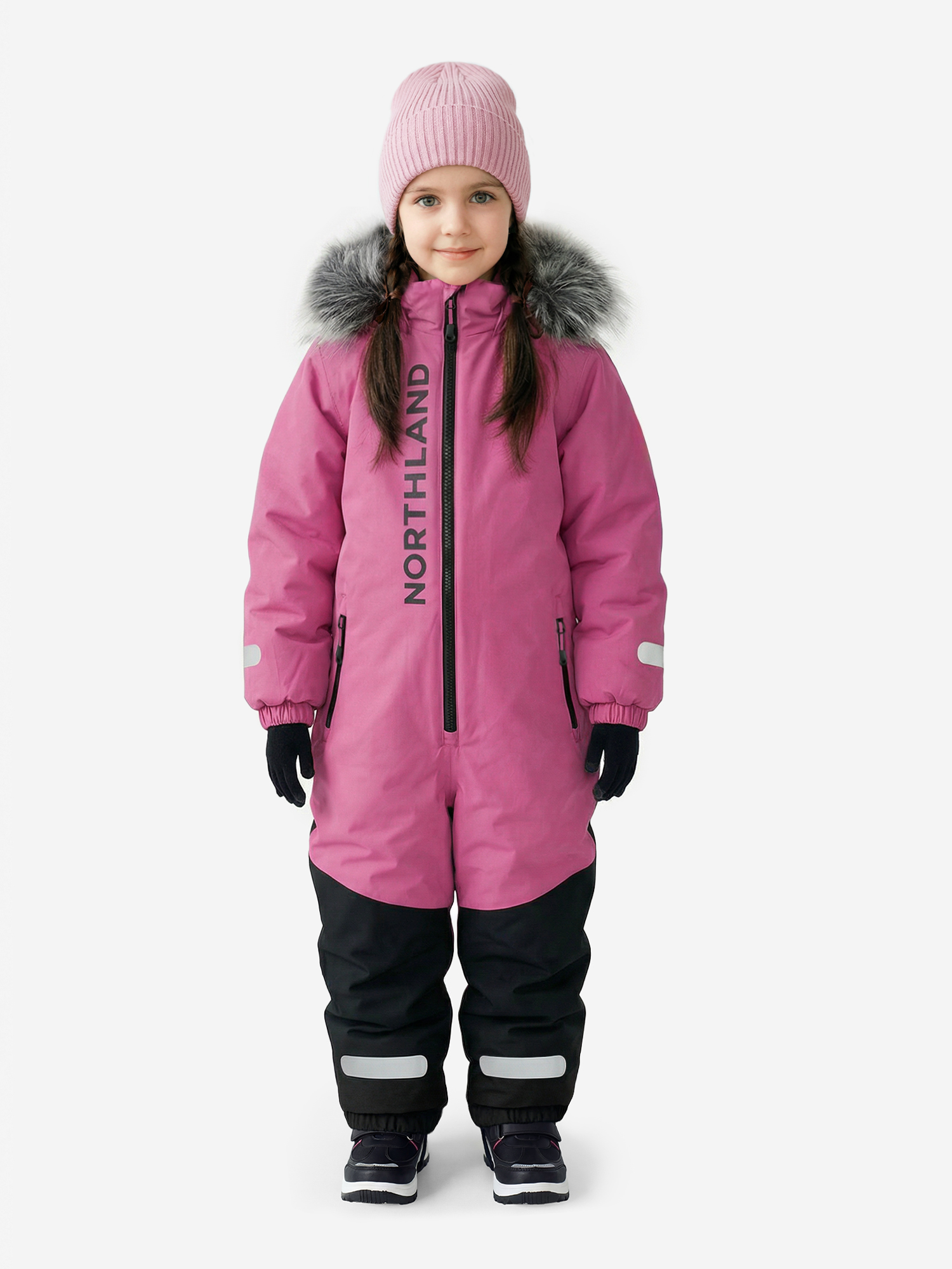 Комбинезон для девочек Northland, розовый, арт. 20521