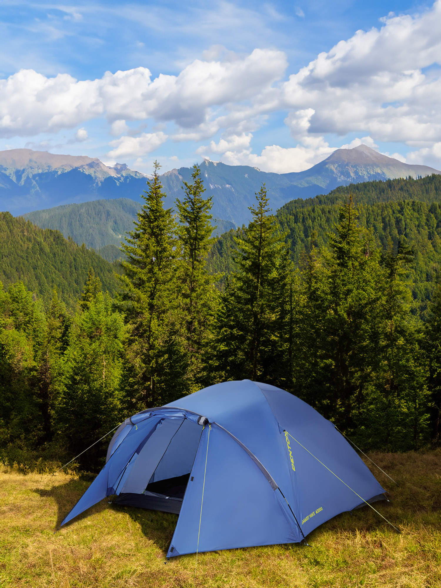 

Палатка 4-местная Denton DLT-4 Plus, Синий