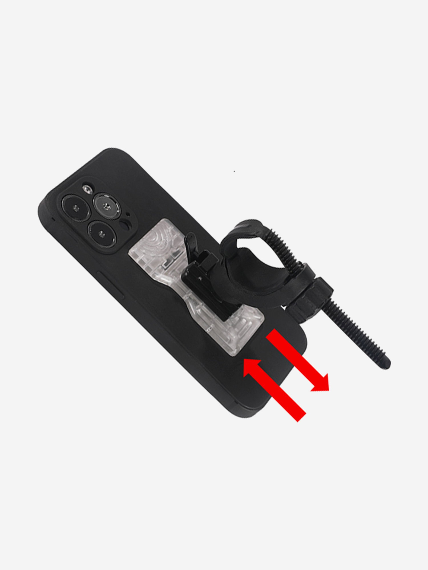 Изображение товара Крепление для телефона на руль GACIRON H07, цвет черный, стикер на чехол 3М