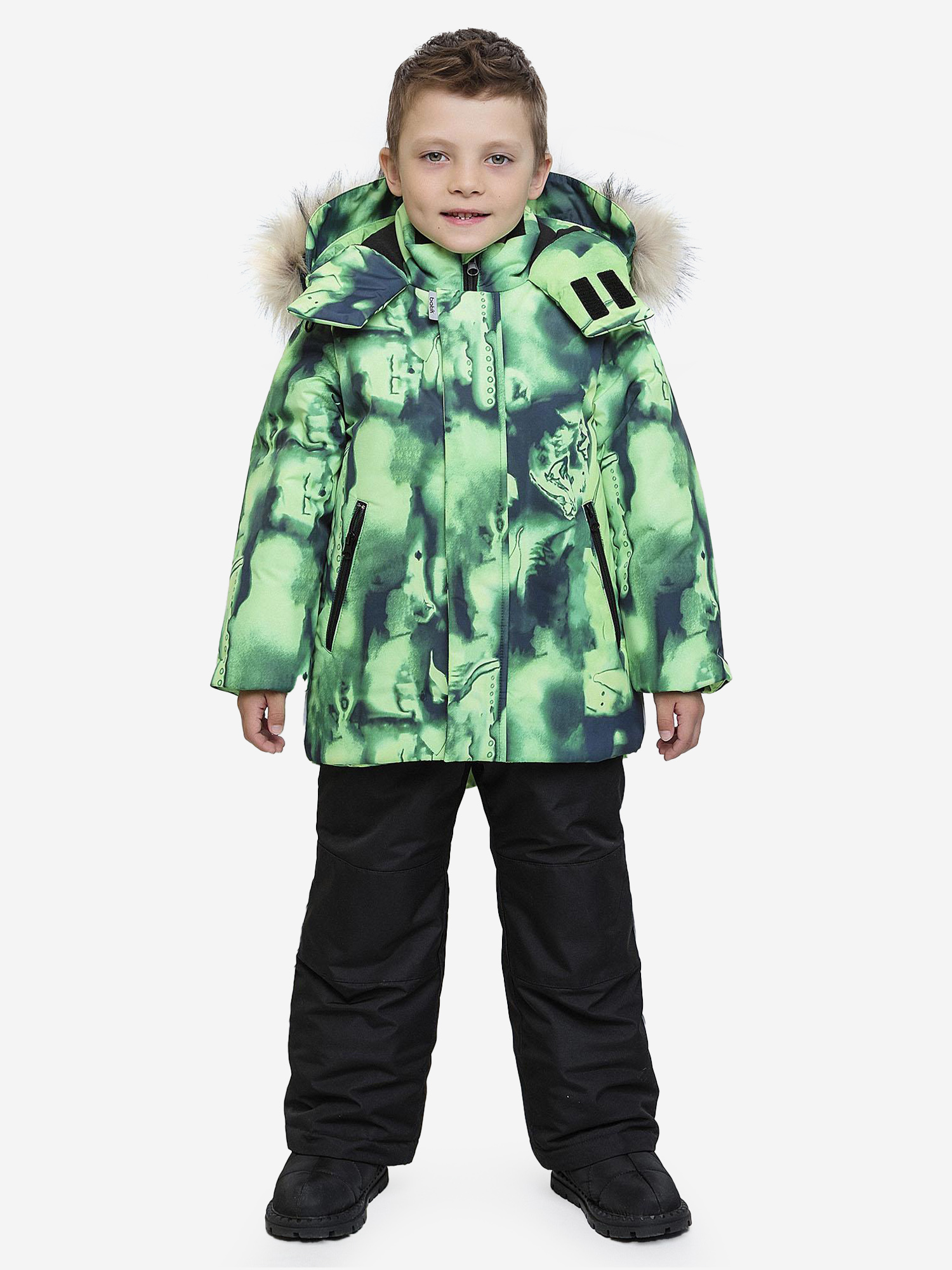 Изображение товара Комплект зимней одежды для мальчика batik Гэвин зеленый 11020 рублей