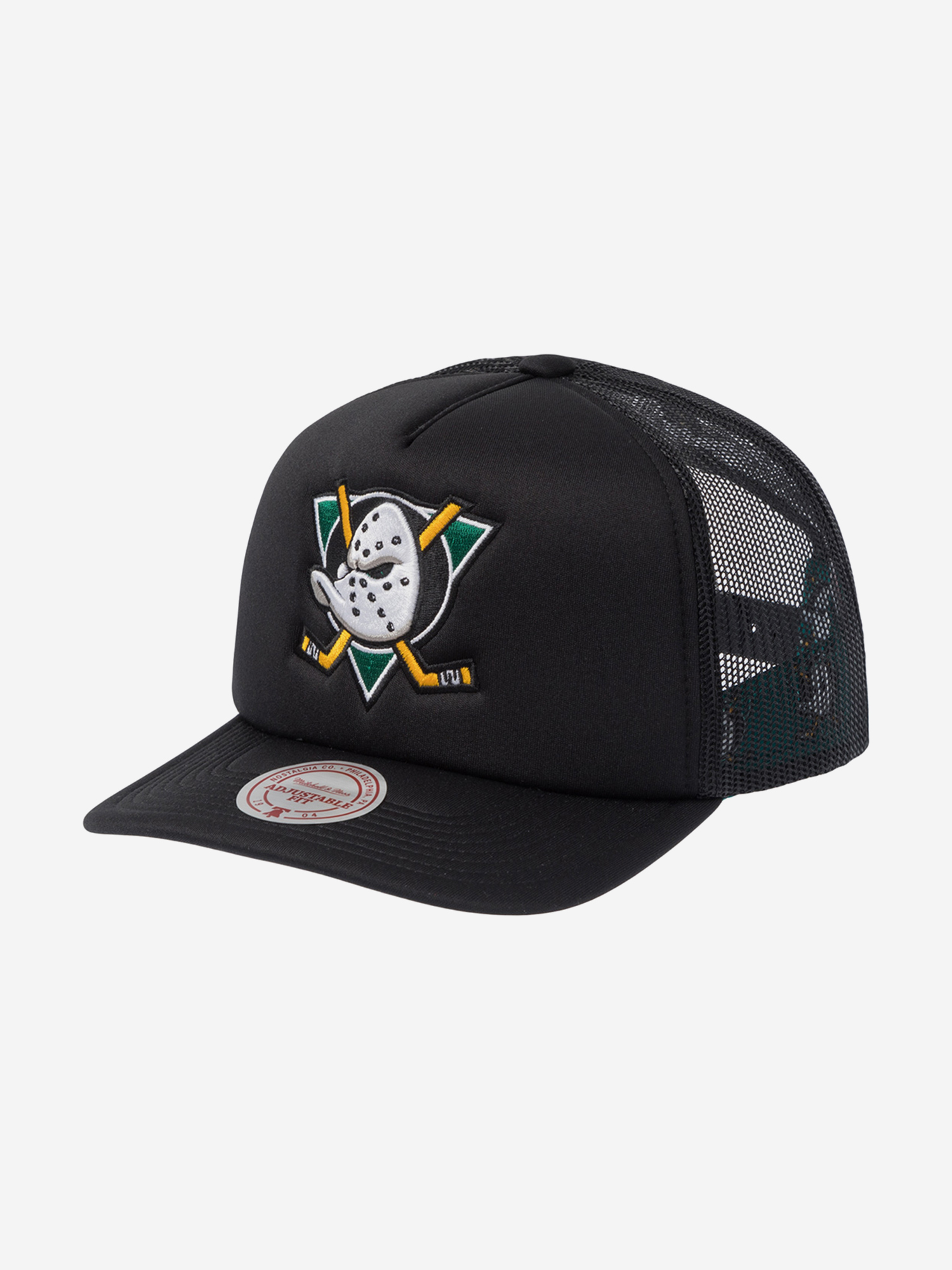 Изображение товара Бейсболка с сеточкой MITCHELL NESS Anaheim Ducks NHL черная Взрослая спортивная кепка