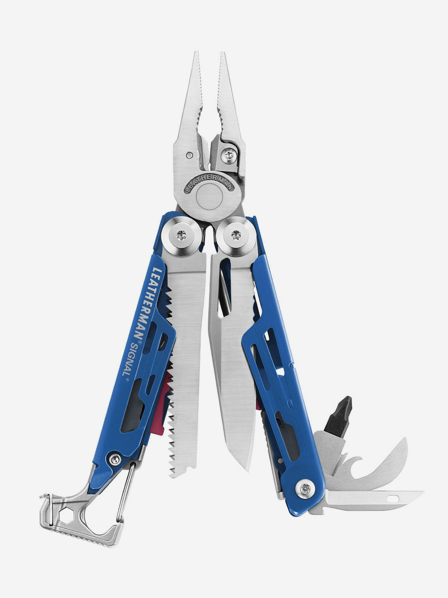 

Мультиинструмент складной Leatherman Signal, 19 функций, чехол, Синий