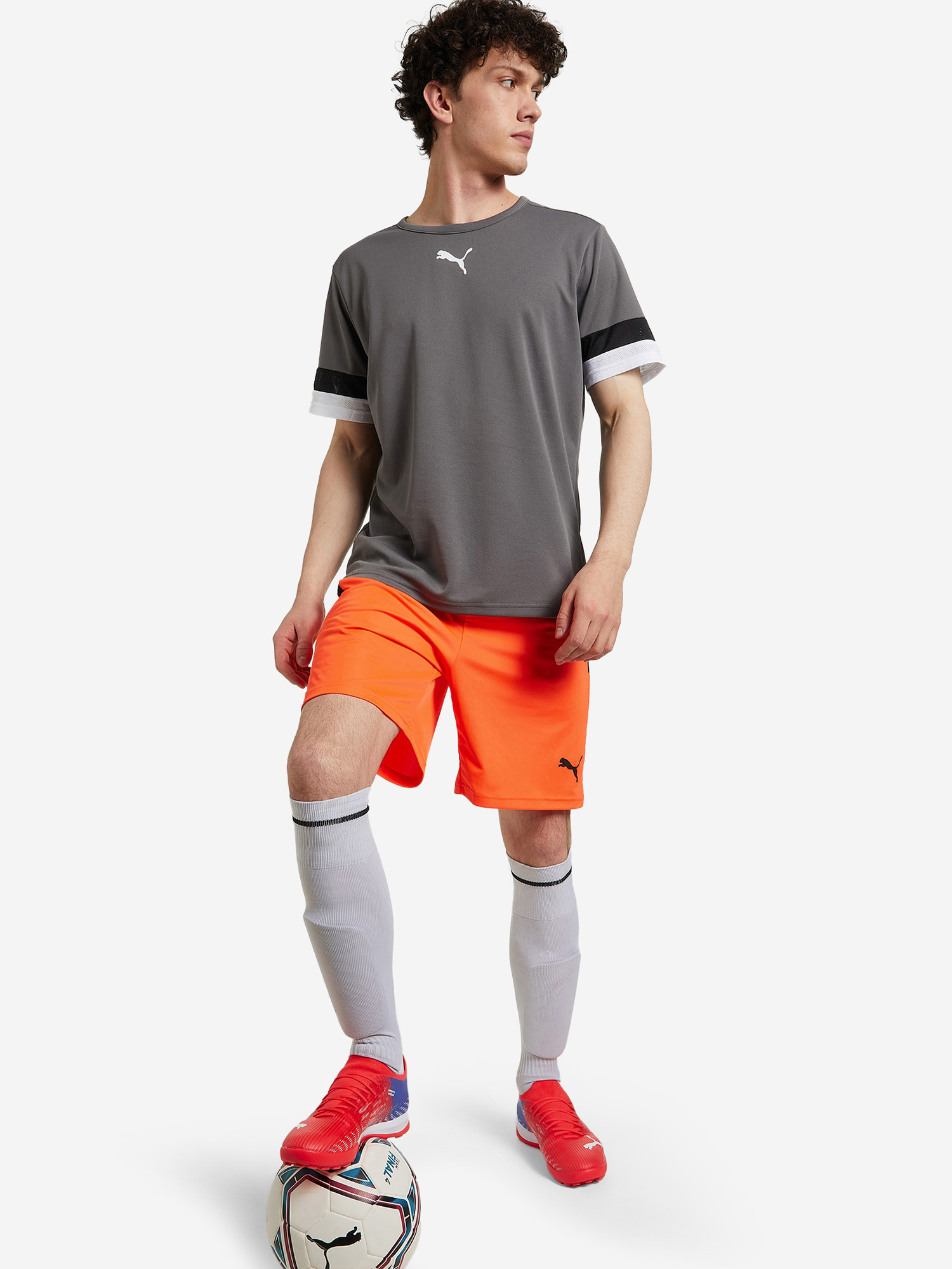 Футболка мужская PUMA TeamRise, Серый 3