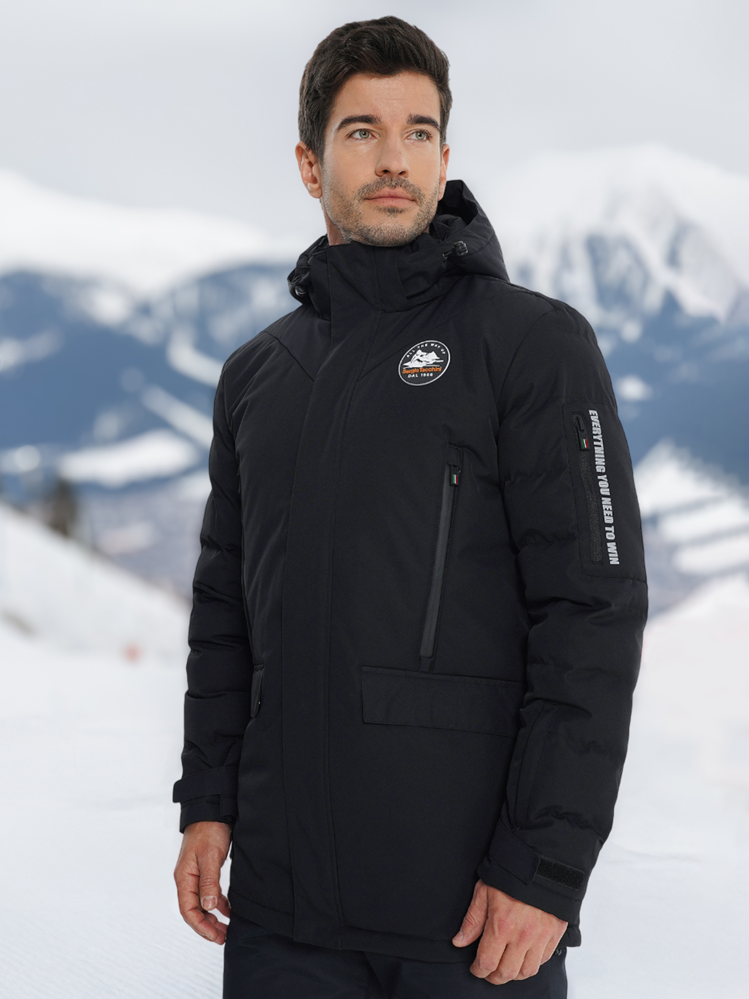 Куртка утепленная мужская SERGIO TACCHINI John, черный, арт. 29133