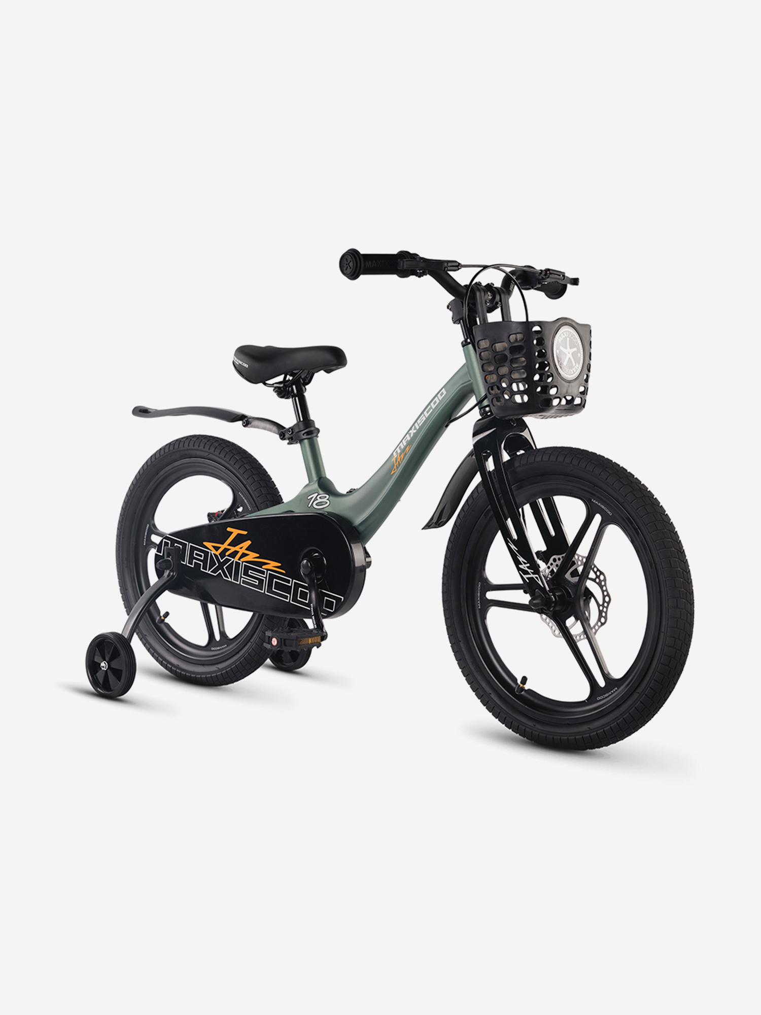 Изображение товара Maxiscoo JAZZ PRO 18 детский велосипед зеленый матовый 18 дюймов