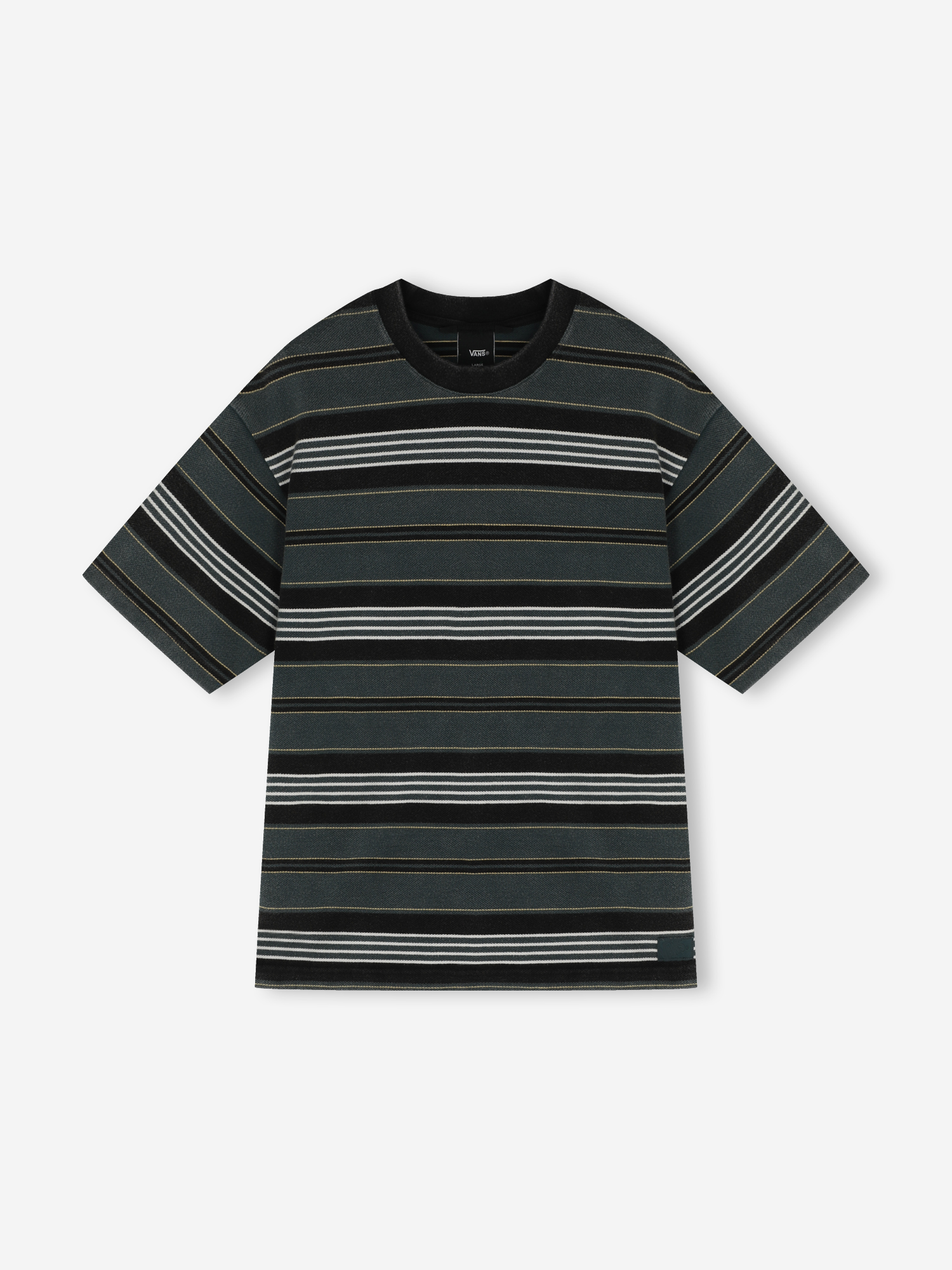 

Футболка мужская Vans LX Pique Stripe SS, Зеленый