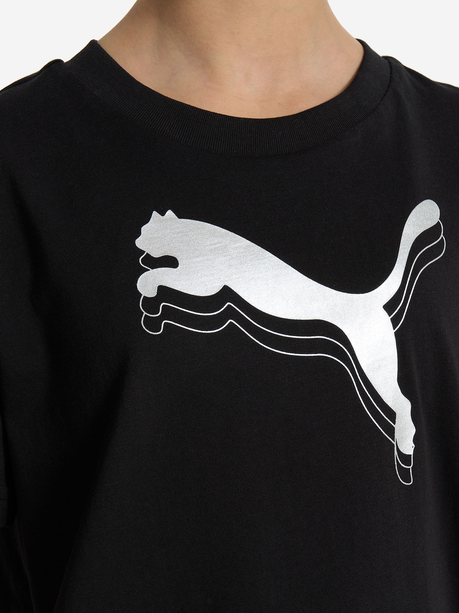 Футболка для девочек PUMA Metallic, Черный 5