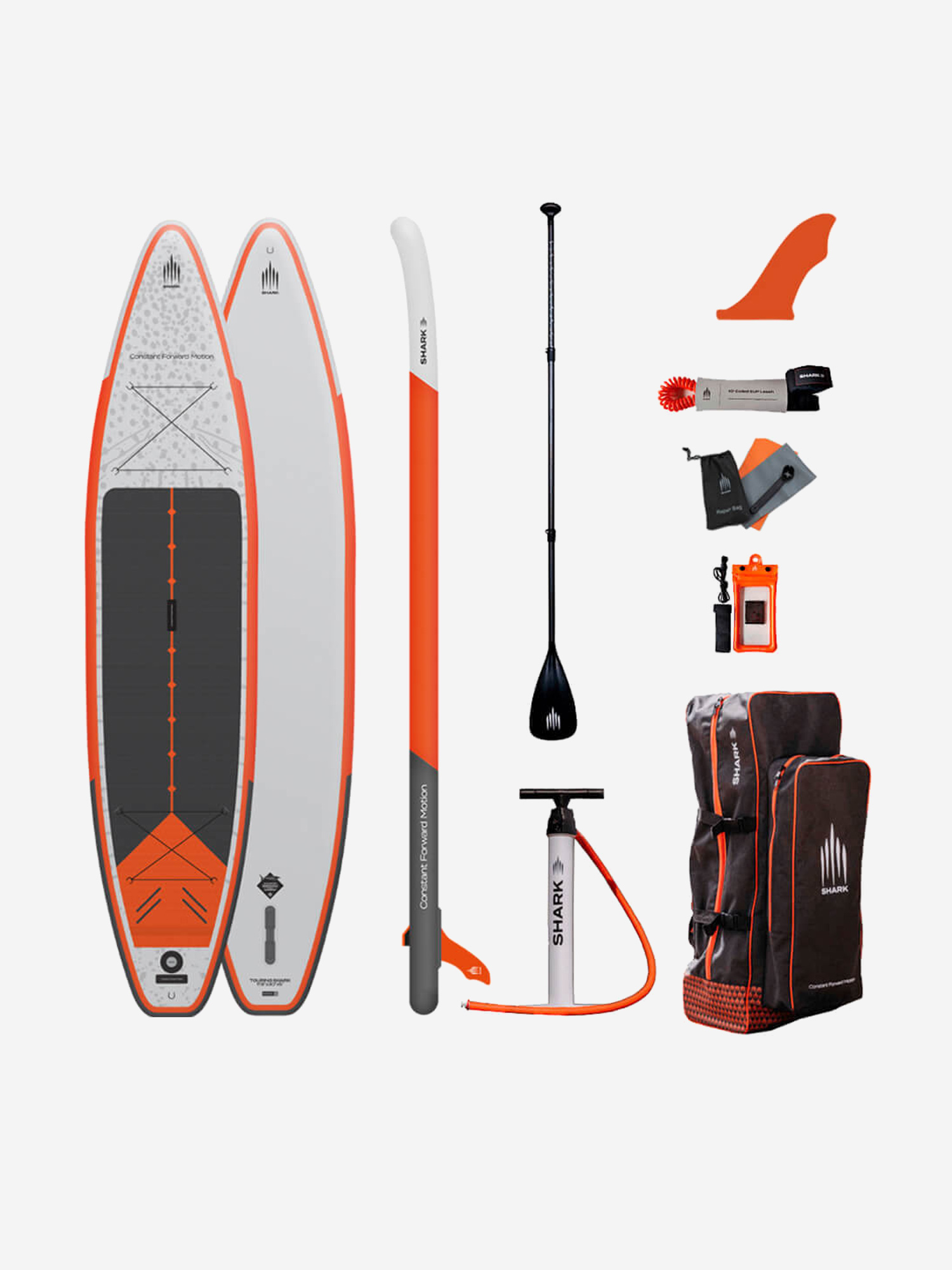 

Доска SUP надувная комплект Shark Touring Xplor 12'6"x30"x5", Белый