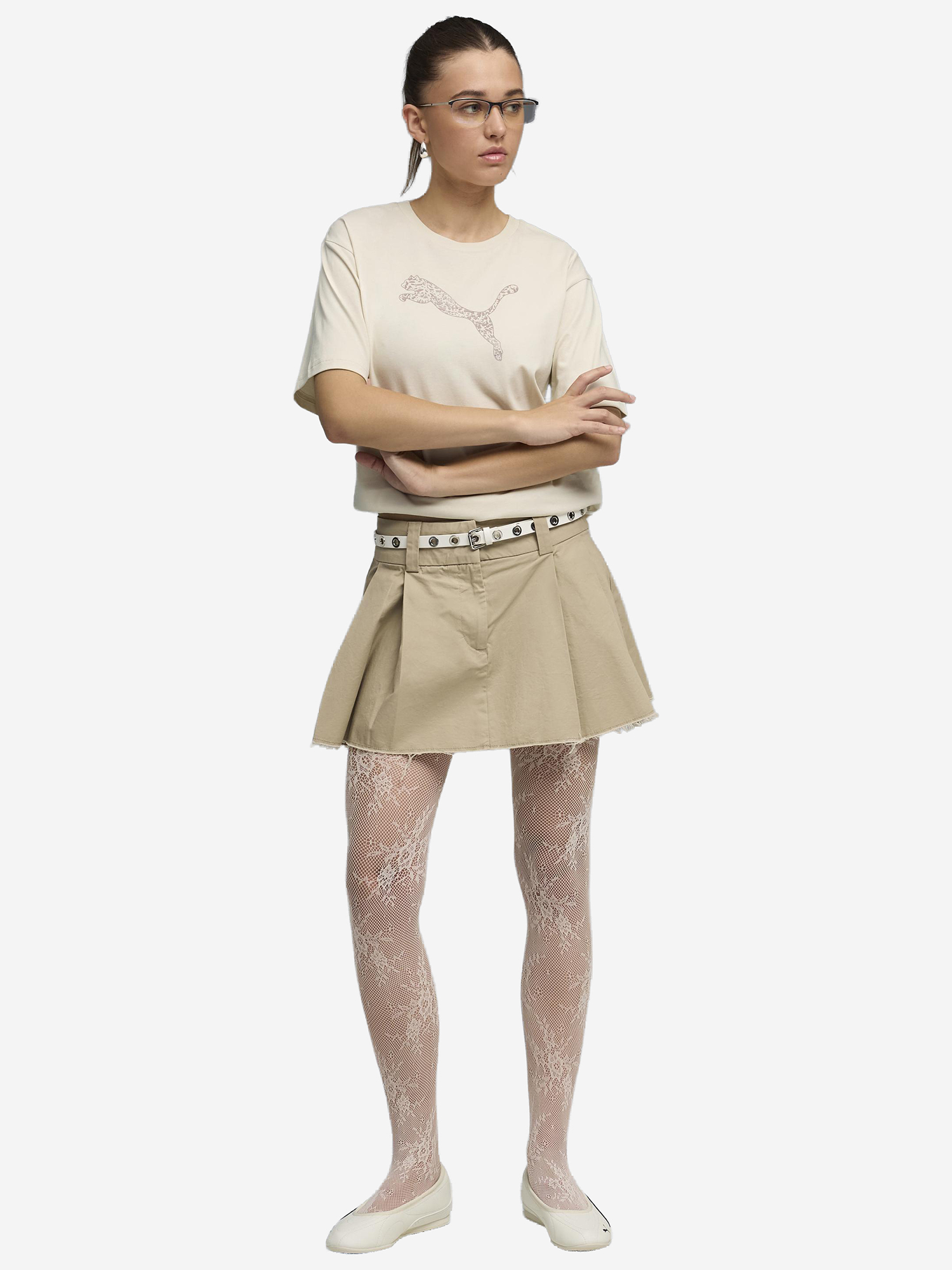 Футболка женская PUMA, Бежевый 3