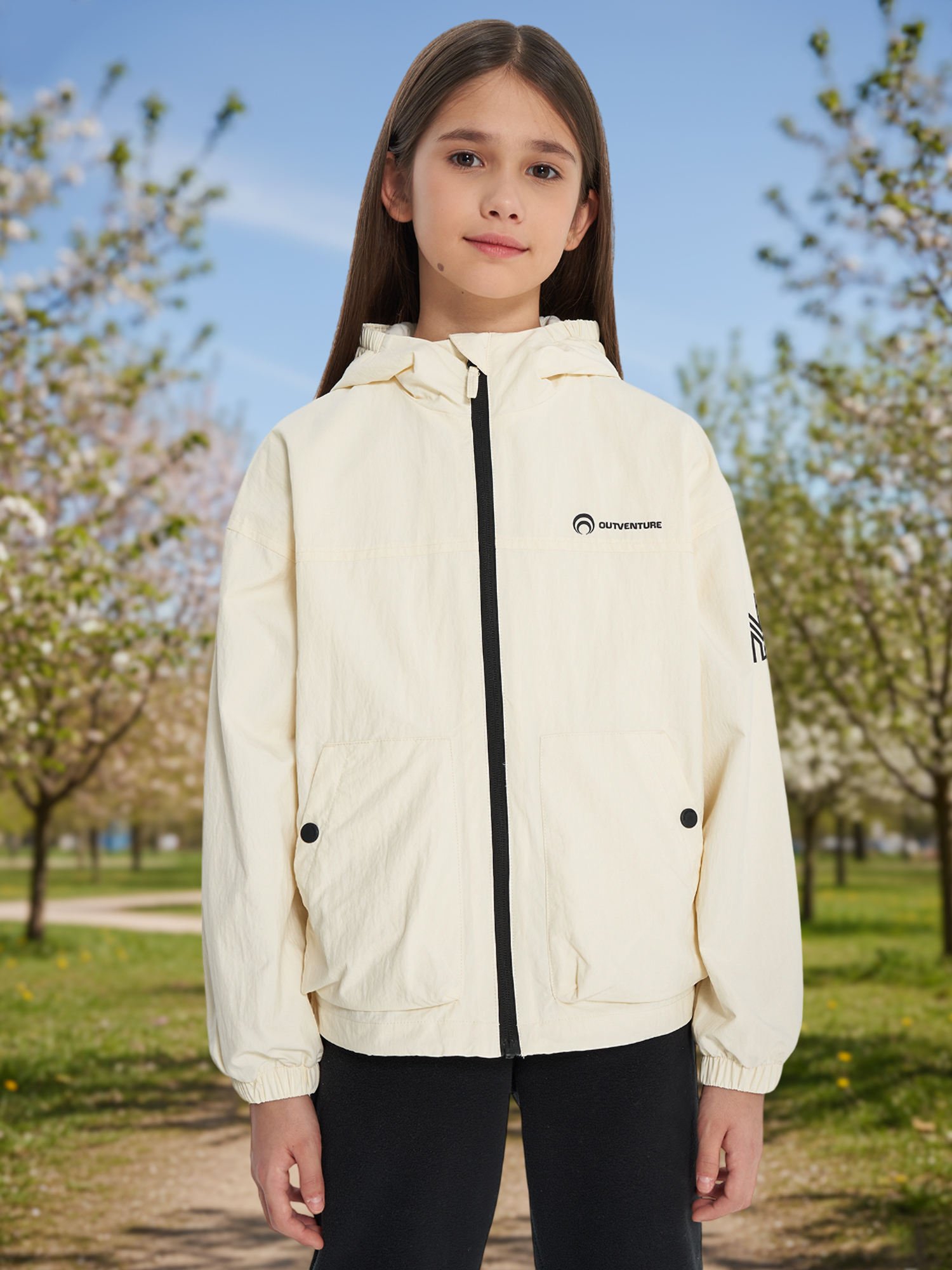 Ветровка Outventure оверсайз, бежевый, арт. 34462