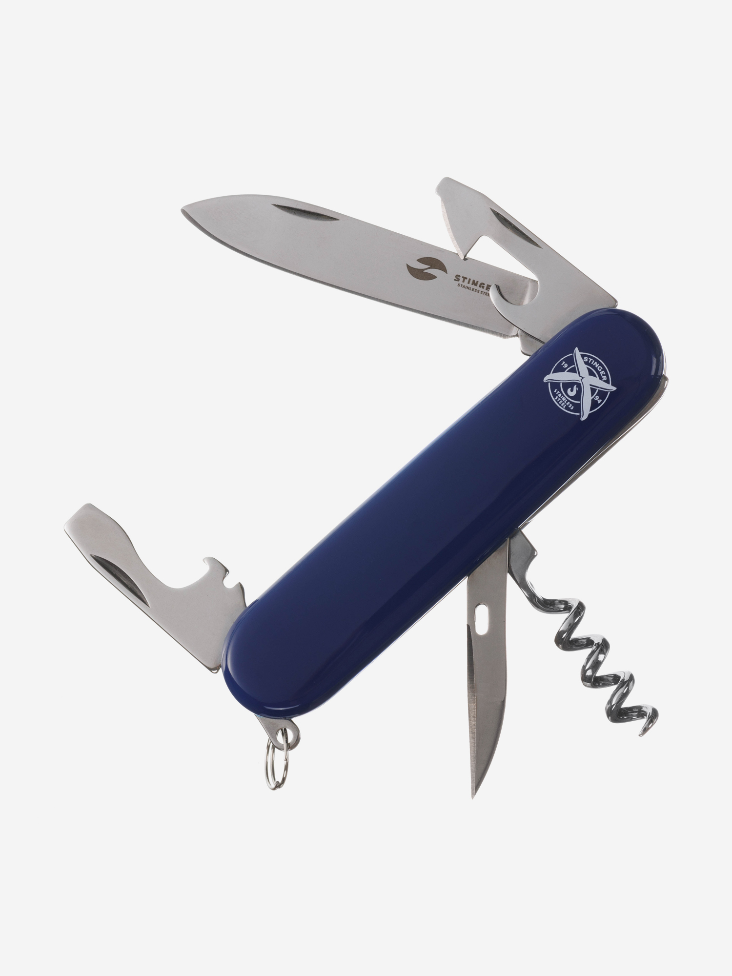 

Нож перочинный STINGER, , 10 функций, Синий