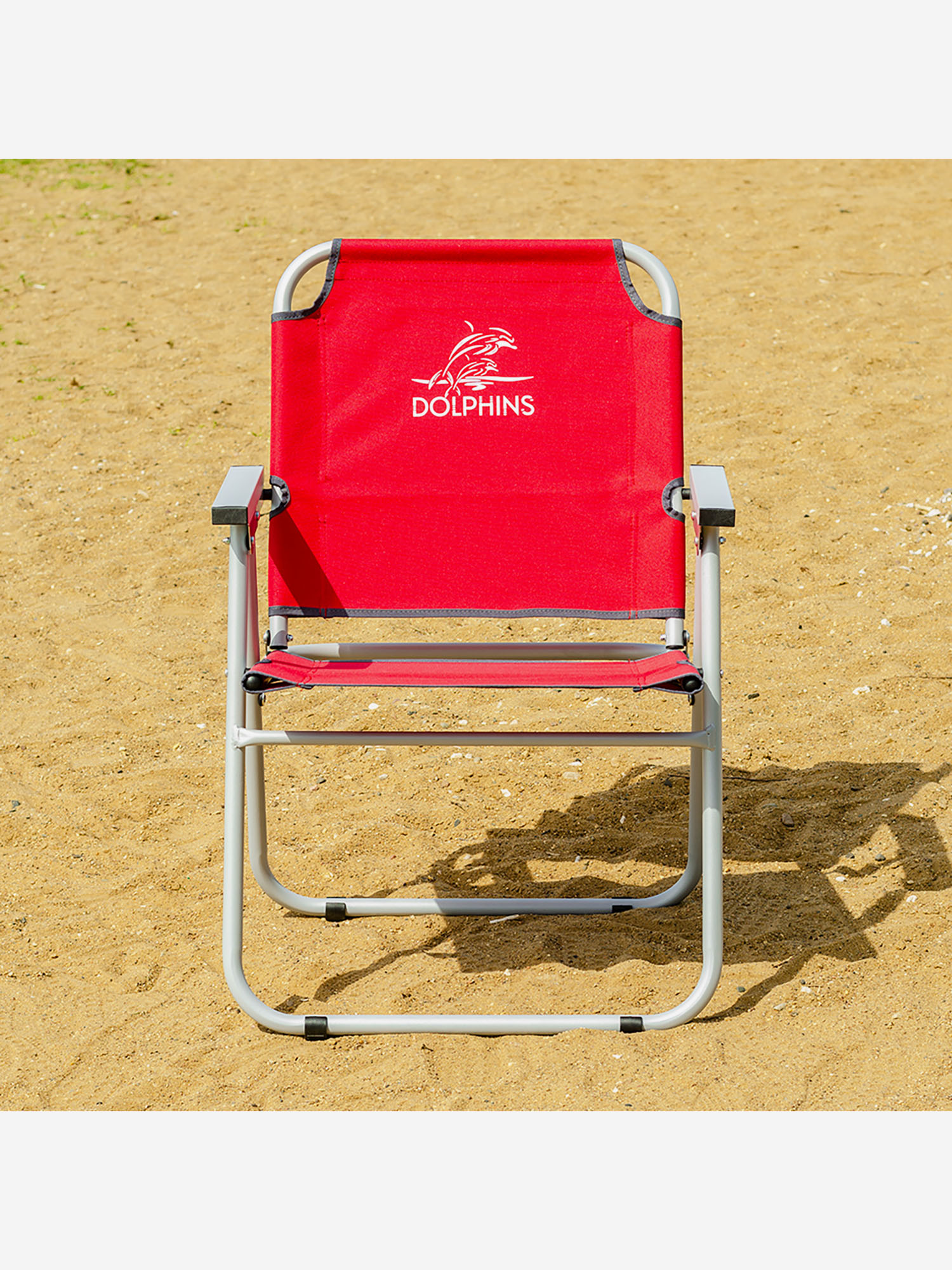 Кресло- шезлонг DOLPHINS алюминий 22 мм, красный Кедр, Красный