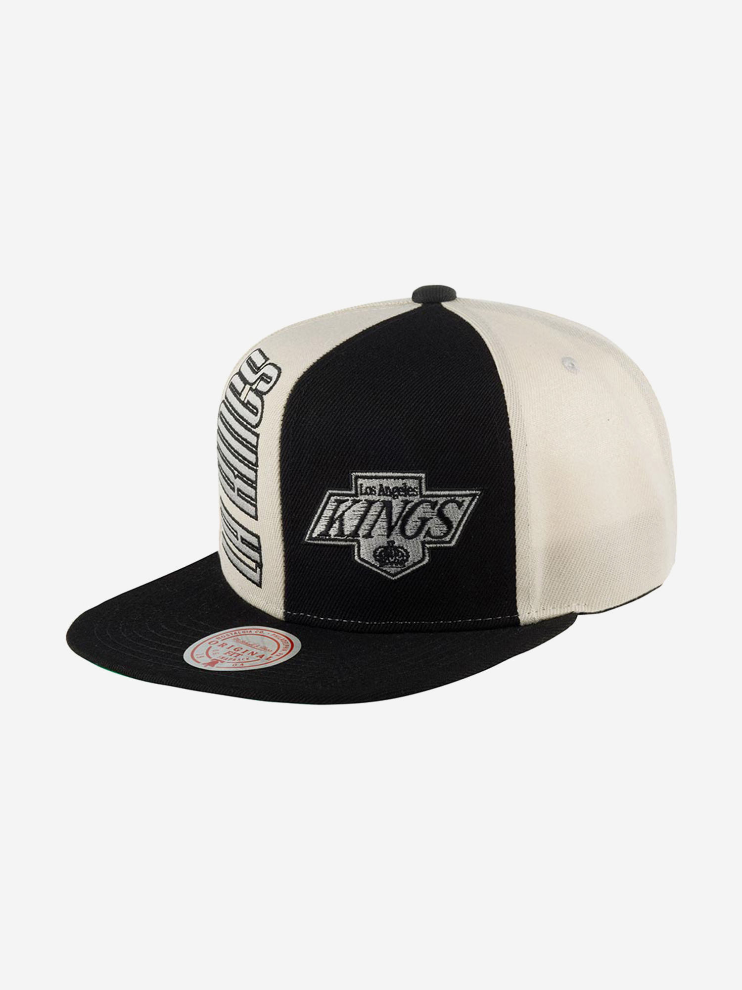 Изображение товара Бейсболка с прямым козырьком MITCHELL NESS HHSS5371-LAKYYPPPOFWH Los Angeles Kings NHL