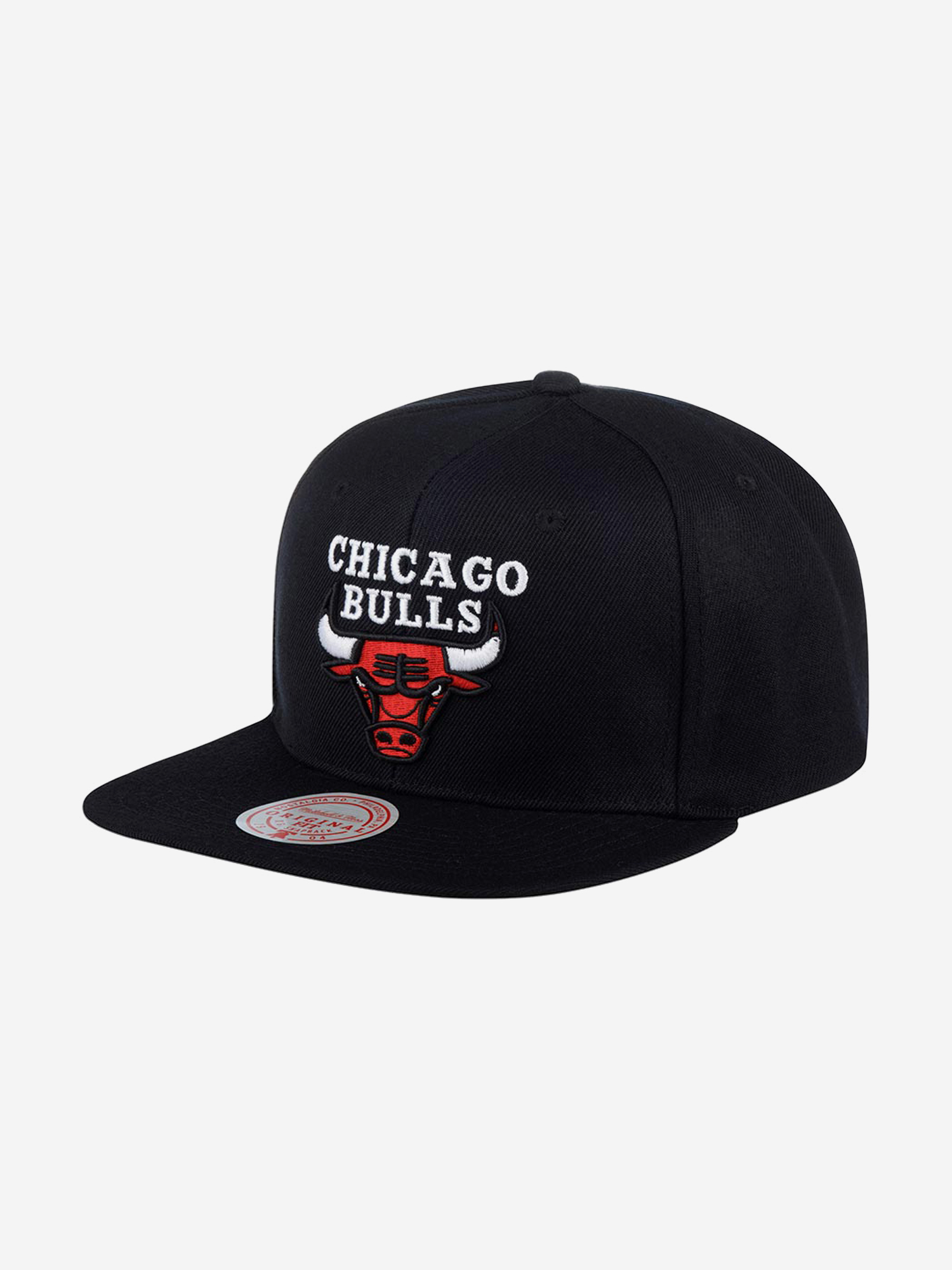 Бейсболка с прямым козырьком MITCHELL NESS HHSS2976-CBUYYPPPBLCK Chicago Bulls NBA (черный), Черный