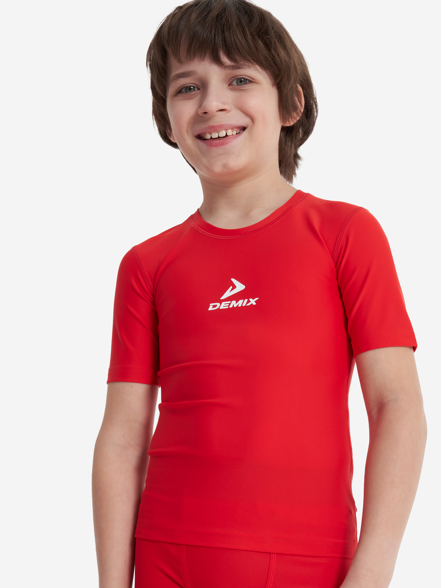 Изображение товара Футболка компрессионная для мальчиков Demix, Красный