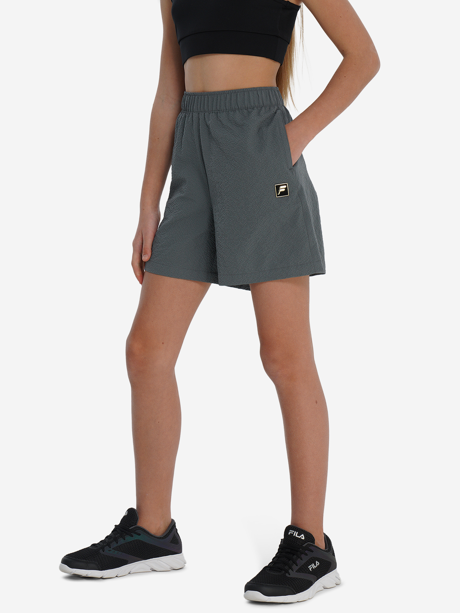 Шорты FILA для девочек серые, серый, арт. 141233FLA-92