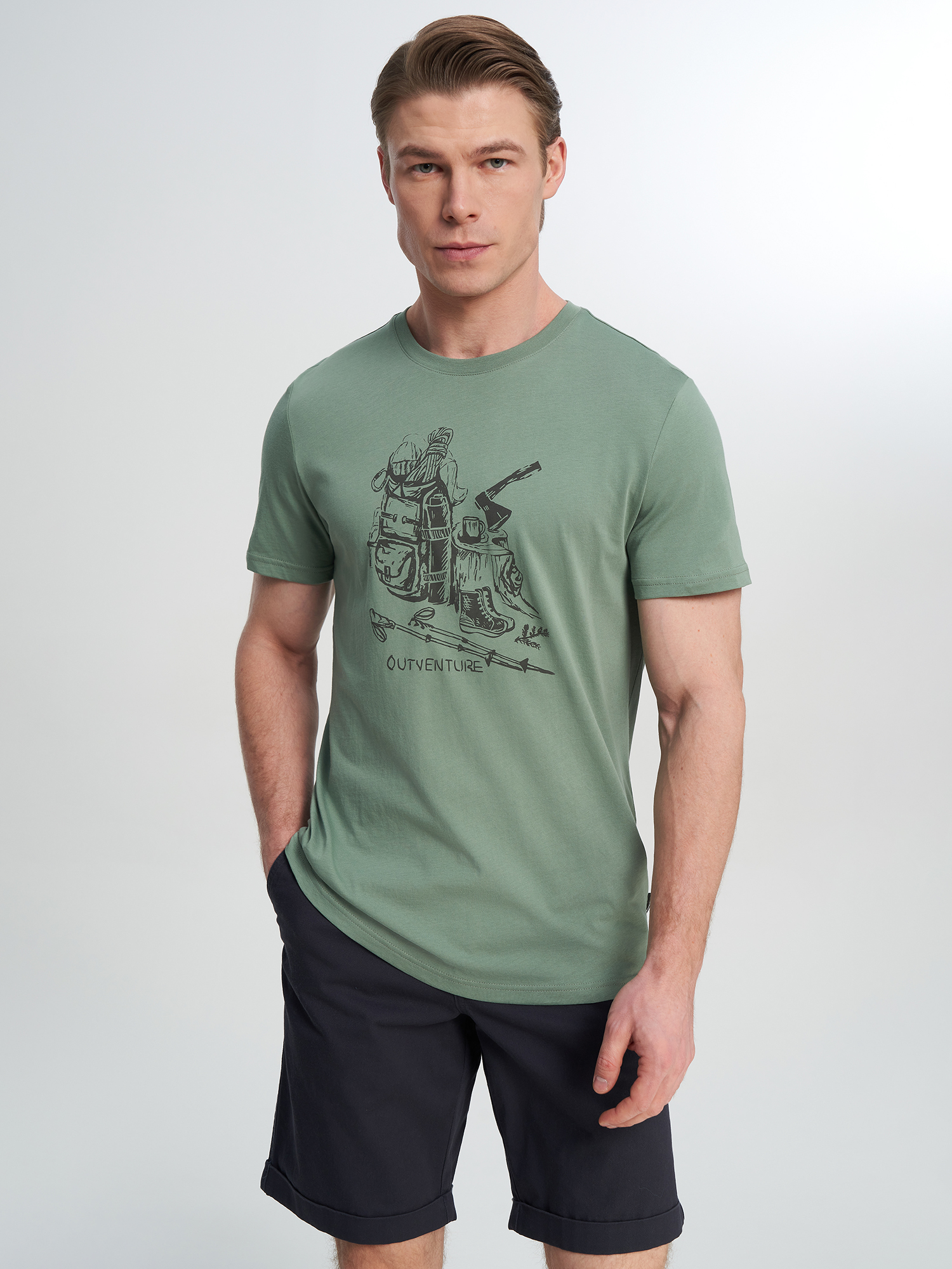 Изображение товара Мужская футболка Outventure для путешествий и активного отдыха
