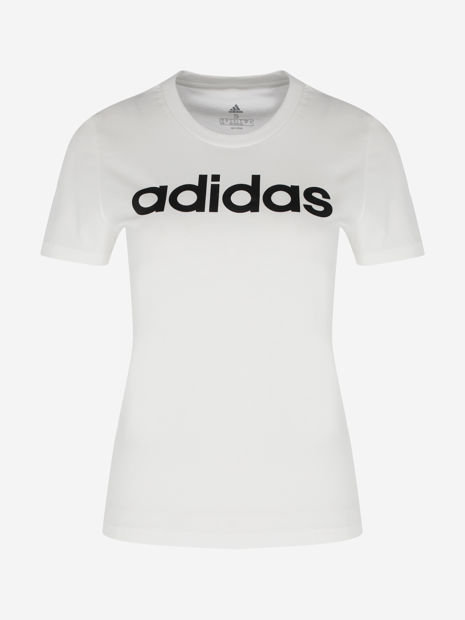 фото Футболка женская adidas essentials slim logo, белый