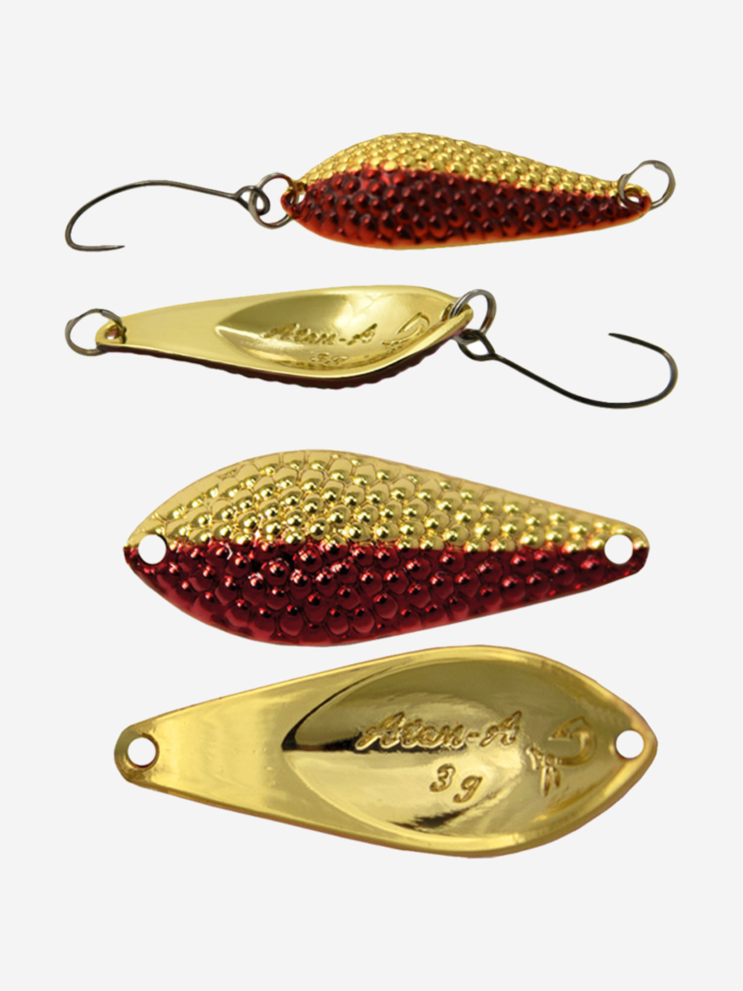 

Блесна для рыбалки LureMax Atom-A, 32мм., 3 г., (колеблющаяся), Золотой