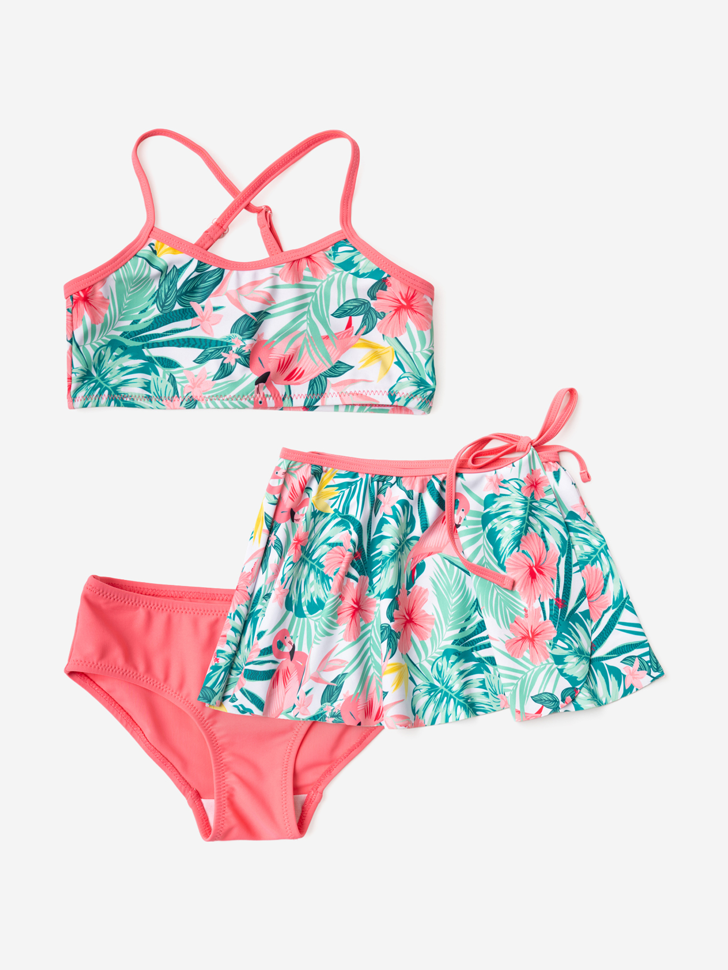 Изображение товара Комплект для девочки: купальный костюм, юбка PlayToday Изображение товара Комплект для девочки: купальный костюм, юбка PlayToday