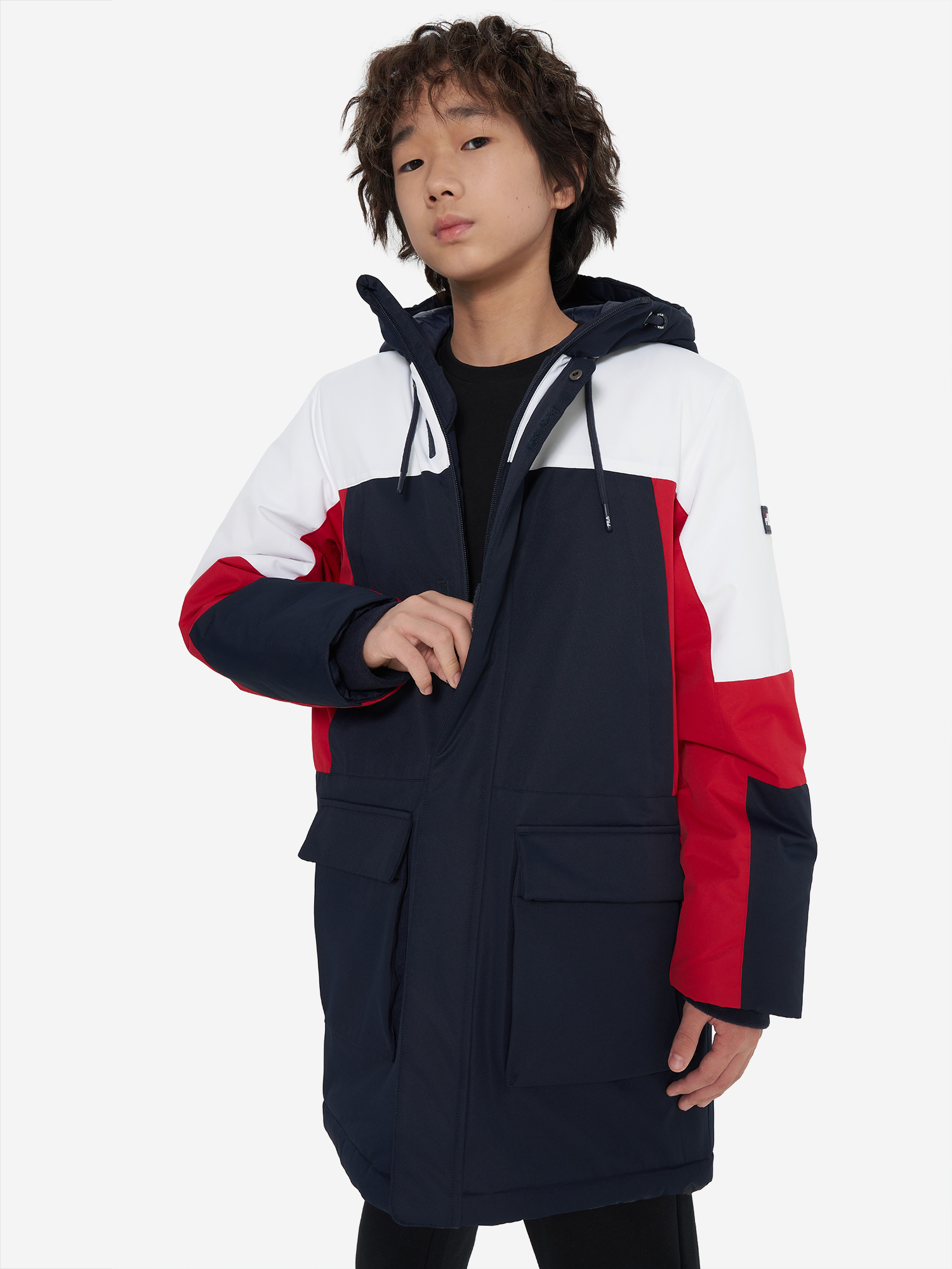 Изображение товара Детская зимняя куртка FILA на синтетическом утеплителе, мембраной, водонепроницаемая, для мальчиков Изображение товара Детская зимняя куртка FILA на синтетическом утеплителе, мембраной, водонепроницаемая, для мальчиков