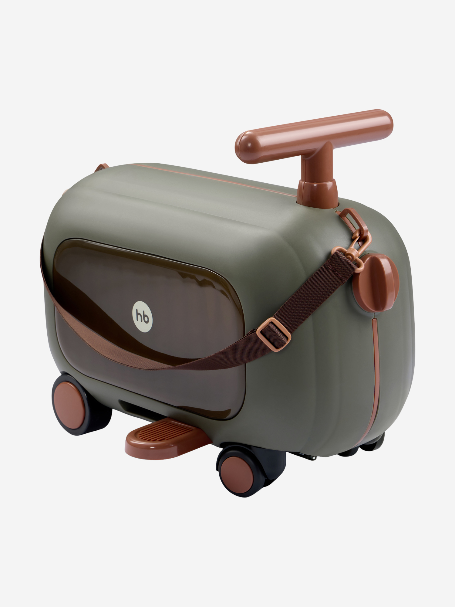 Изображение товара Чемодан-каталка TRAVY ТРЕВИ зелёный для детей активного отдыха