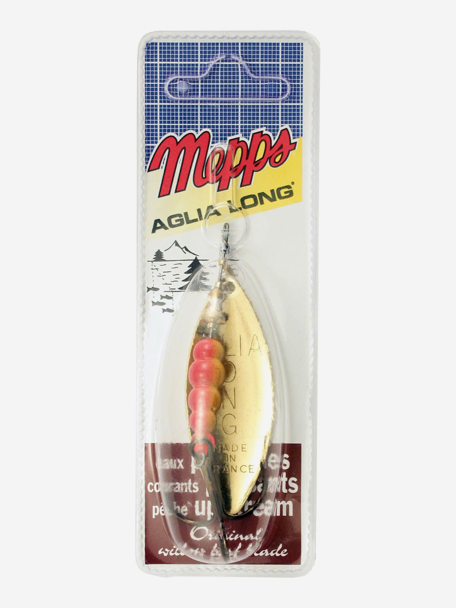 

Блесна вращающаяся MEPPS "Aglia Longue OR" №3 (11,5г) блистер, Золотой