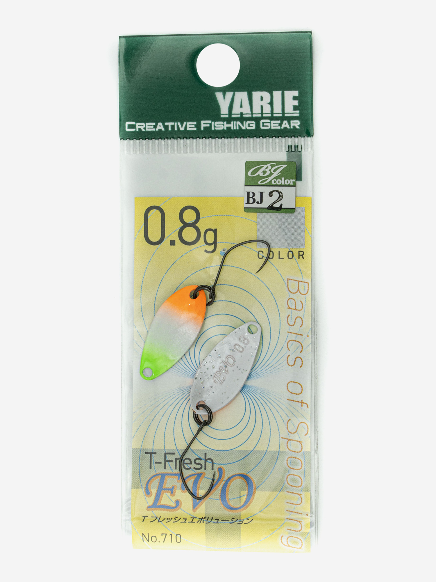 

Блесна YARIE №710 T-FRESH EVO 0.8гр цвет BJ-2, Мультицвет