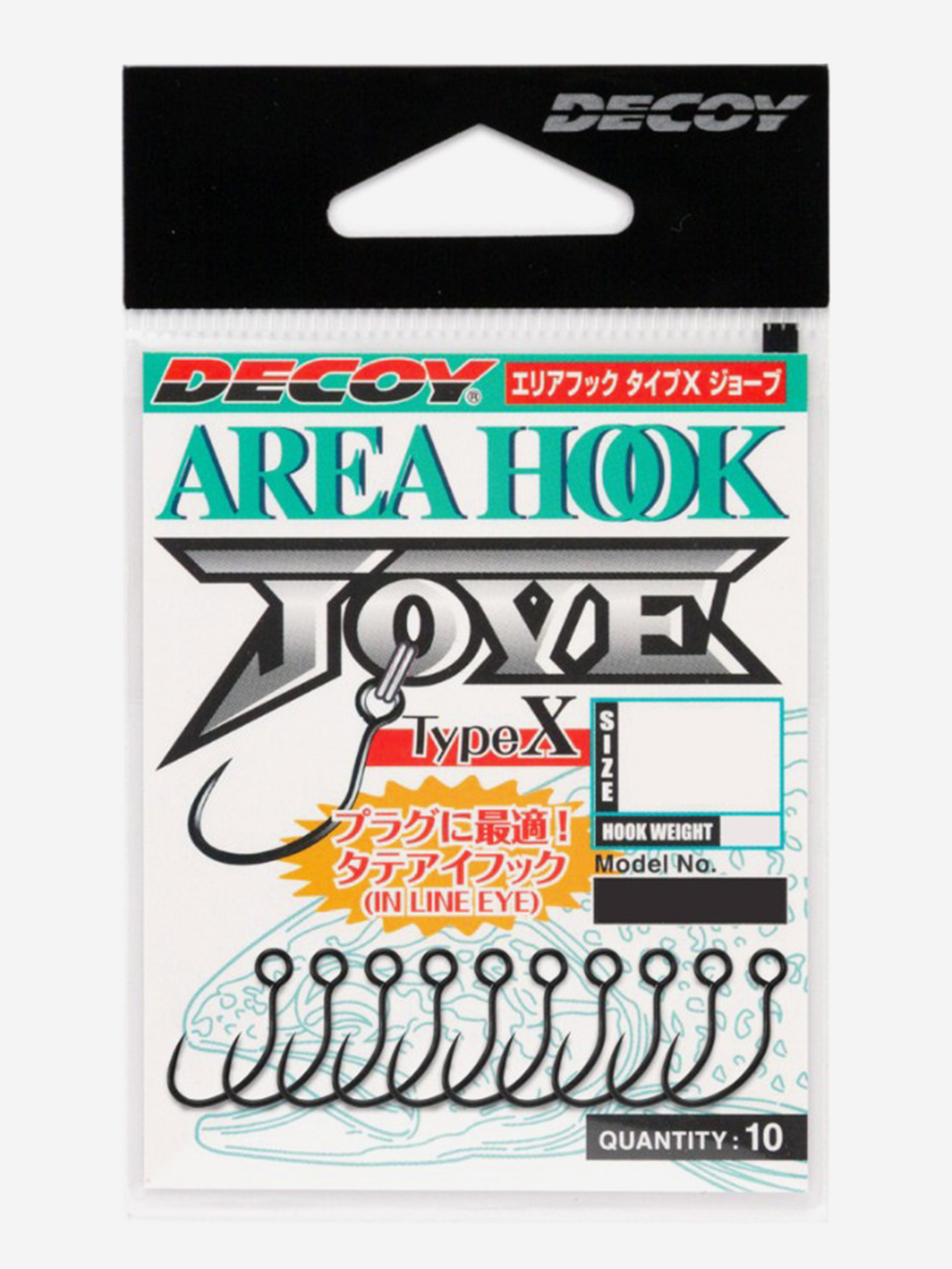 Изображение товара Крючок Decoy форелевый одинарный AH-10 AreaHook-X Jove #8 10 штук