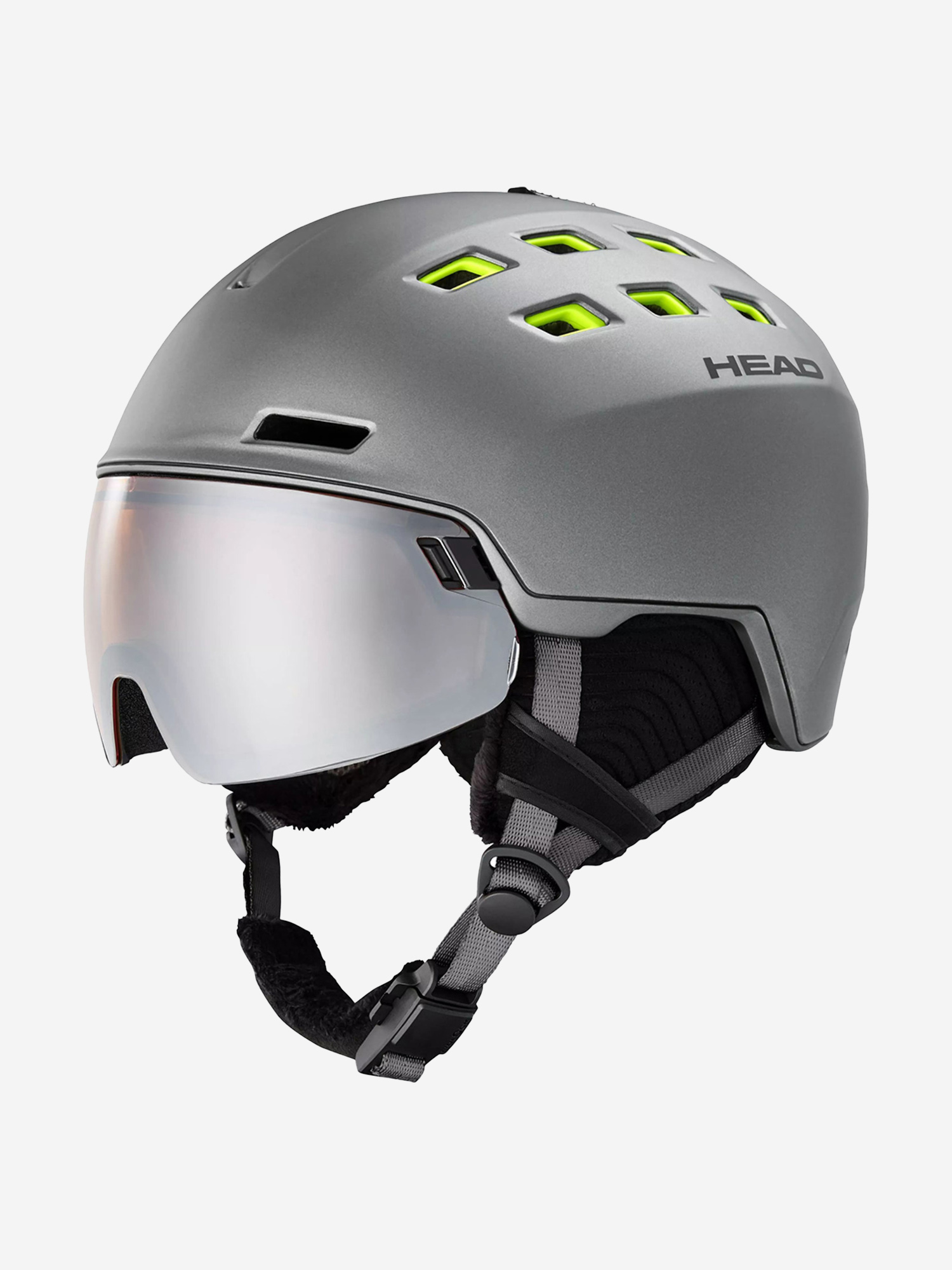 

Горнолыжный шлем с визором Head Radar anthracite-lime S2, Серый