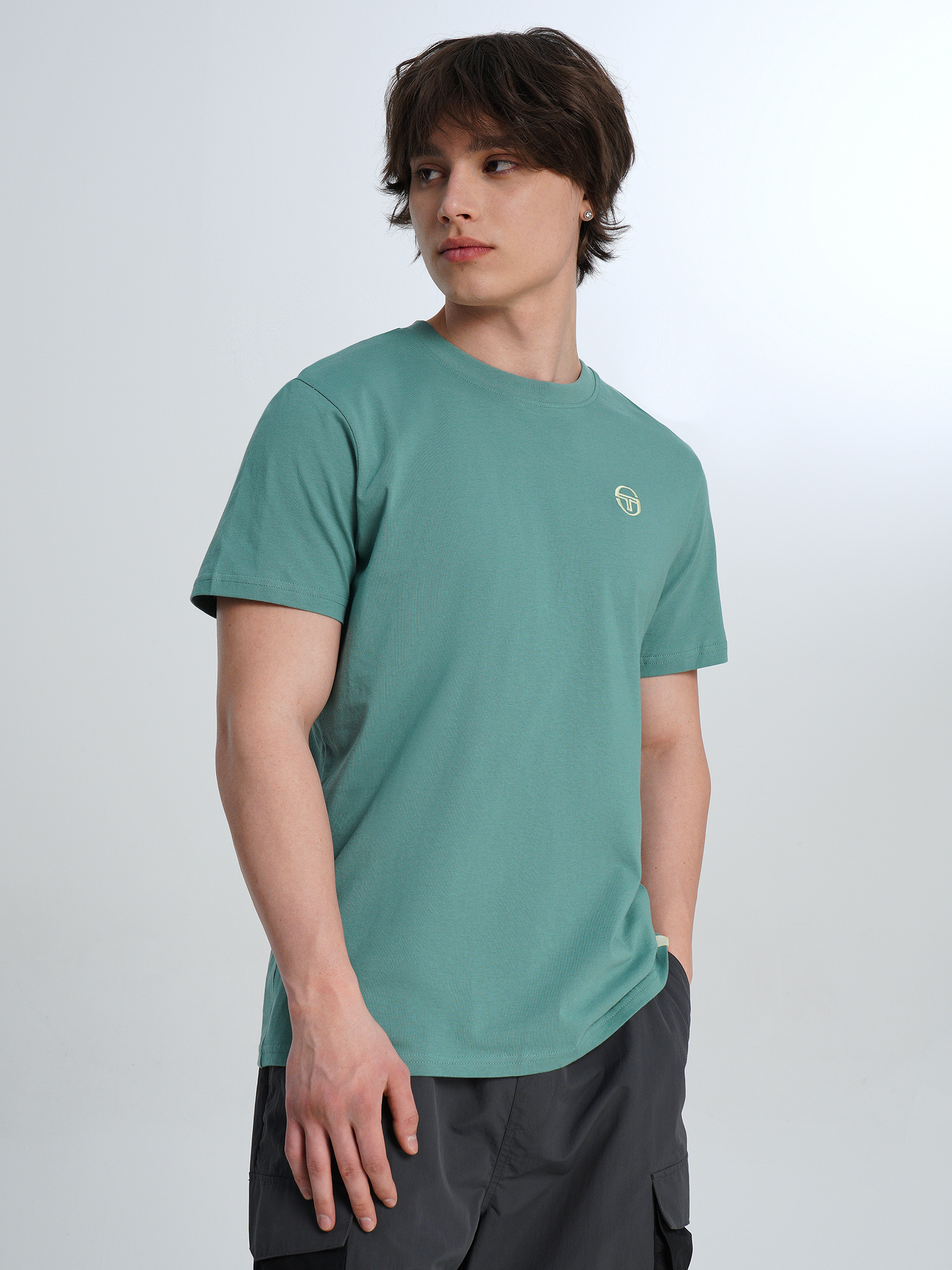 Изображение товара Sergio Tacchini Chiaro футболка мужская зеленая 100% хлопок