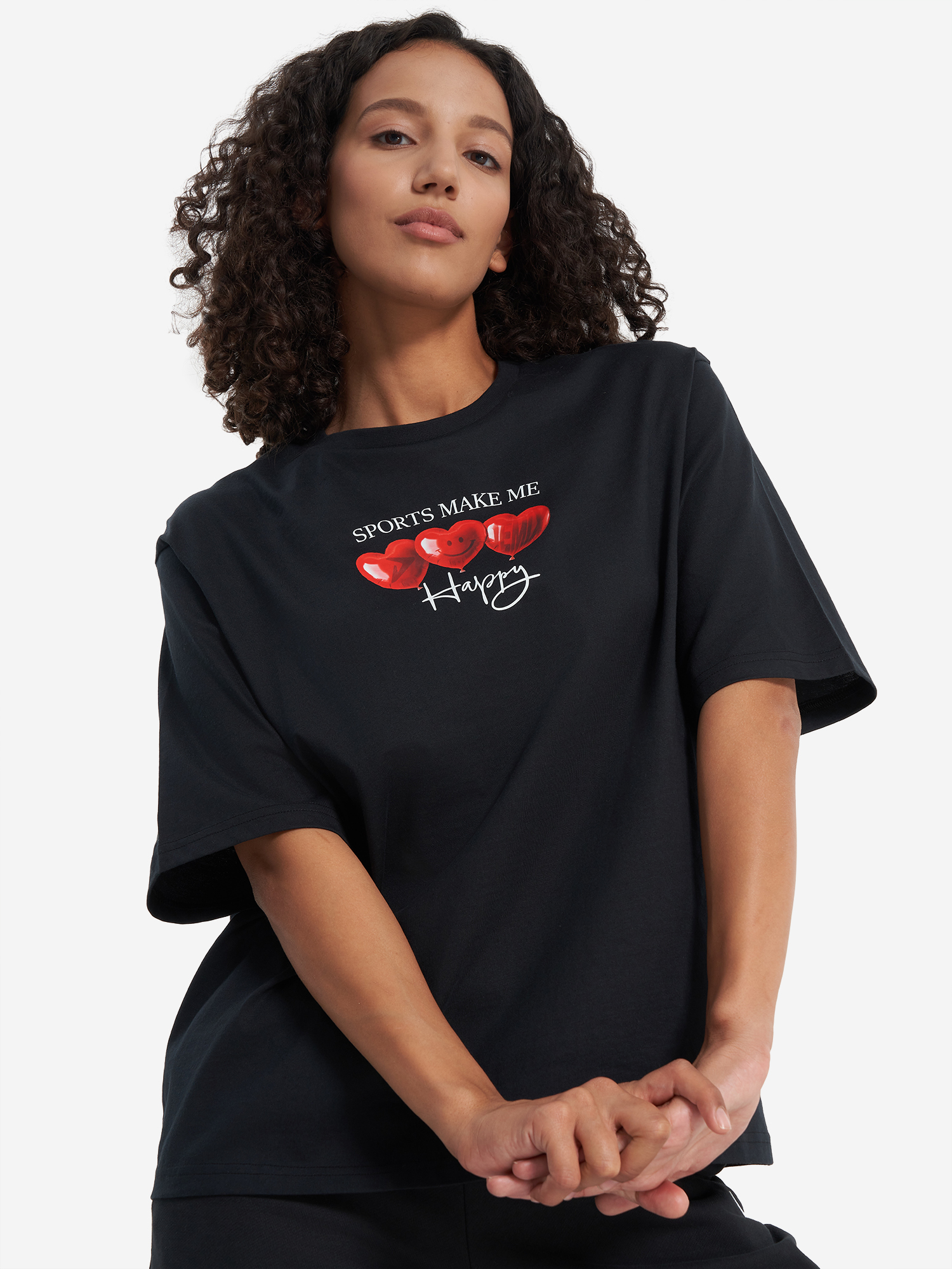 

Футболка женская оверсайз Demix, Черный