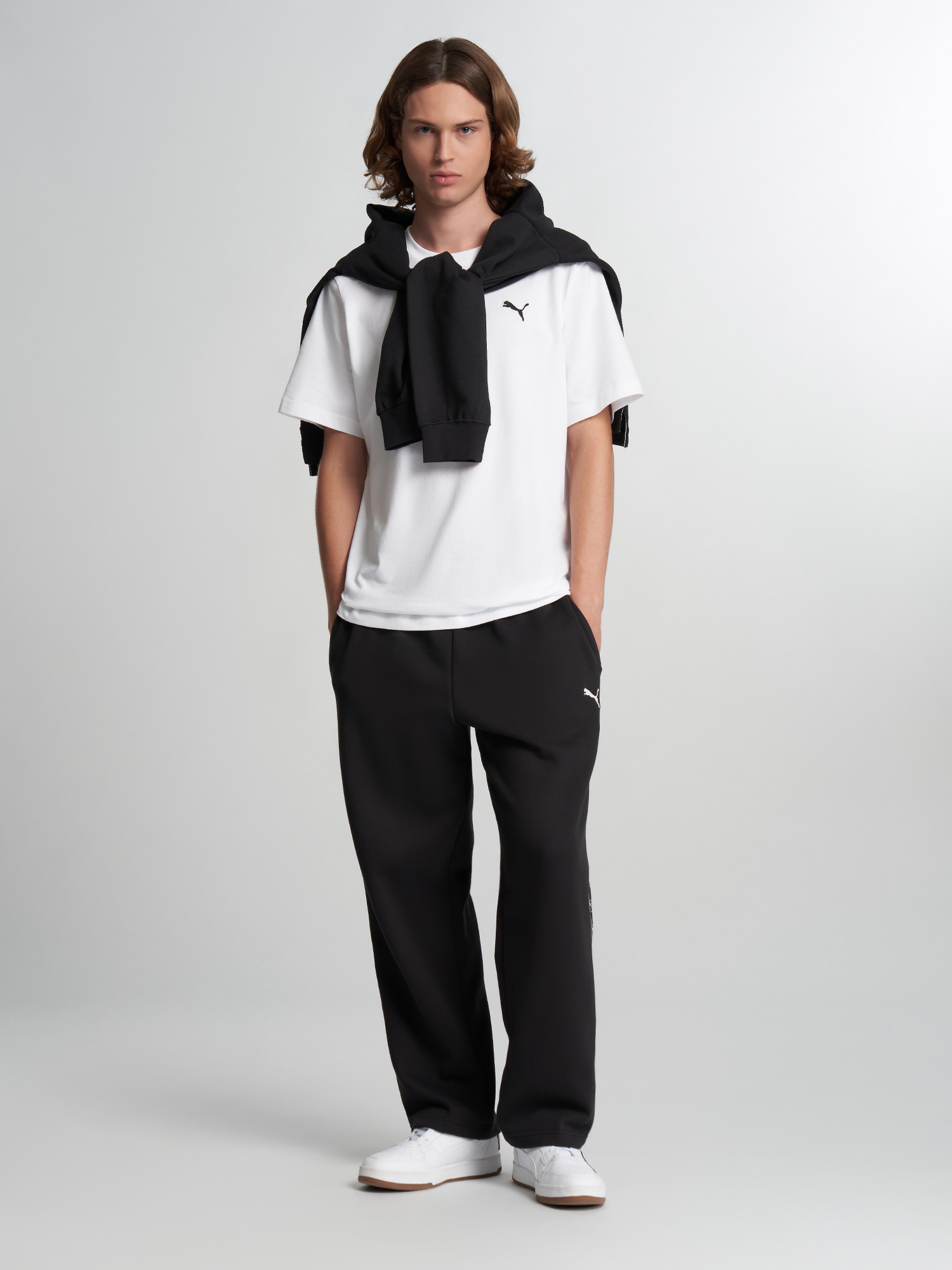 Брюки мужские PUMA Essentials Elevated Tape, Черный 4
