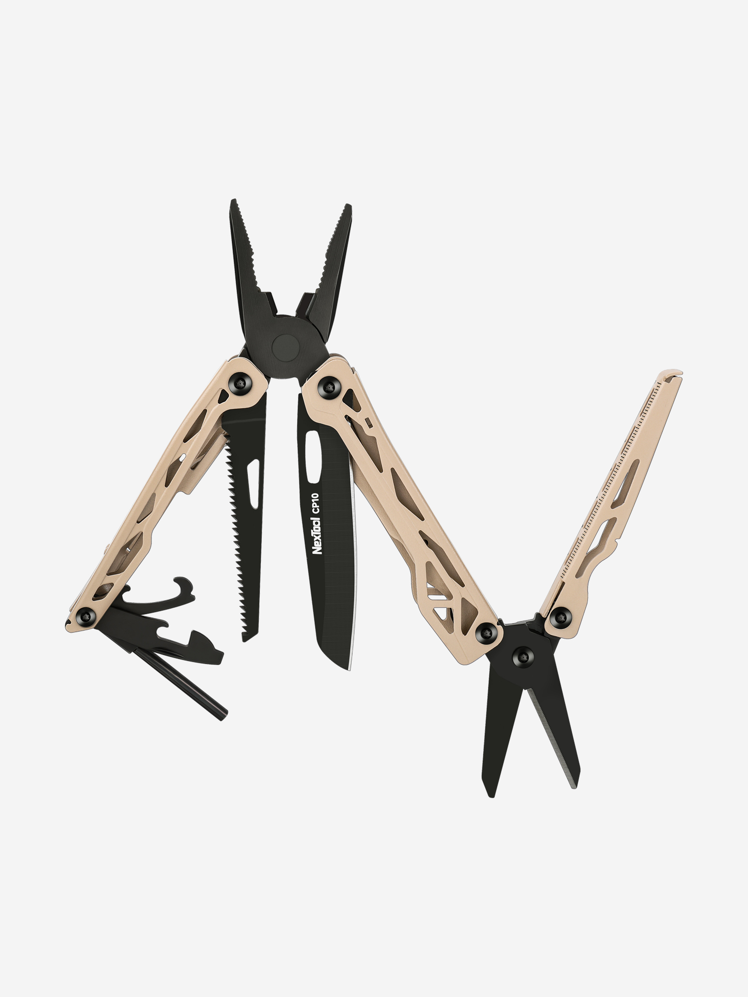 Изображение товара Мультитул NexTool Camper Pliers CP10, бежевый Изображение товара Мультитул NexTool Camper Pliers CP10, бежевый