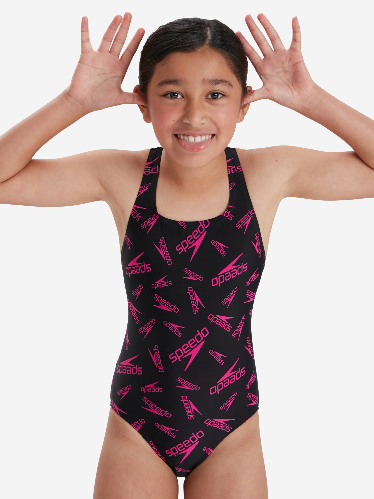

Купальник для девочек Speedo Boom Logo Medalist, Черный