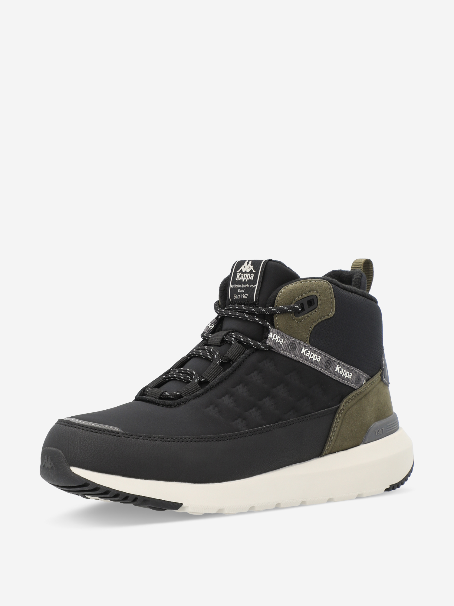 фото Кроссовки для мальчиков kappa authentic jr mid ny, черный