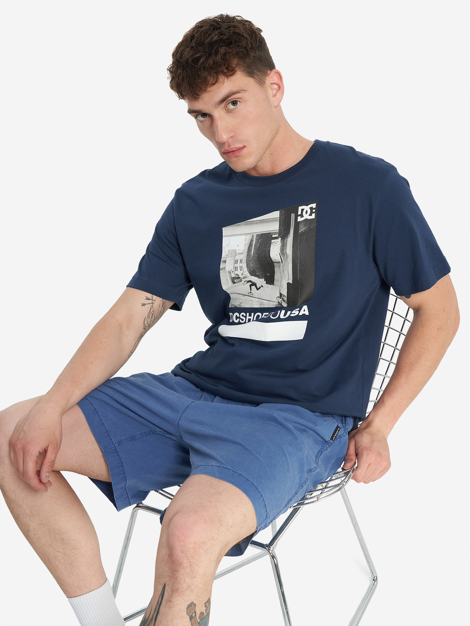 

Футболка мужская DC Shoes Essy Street Scene, Синий